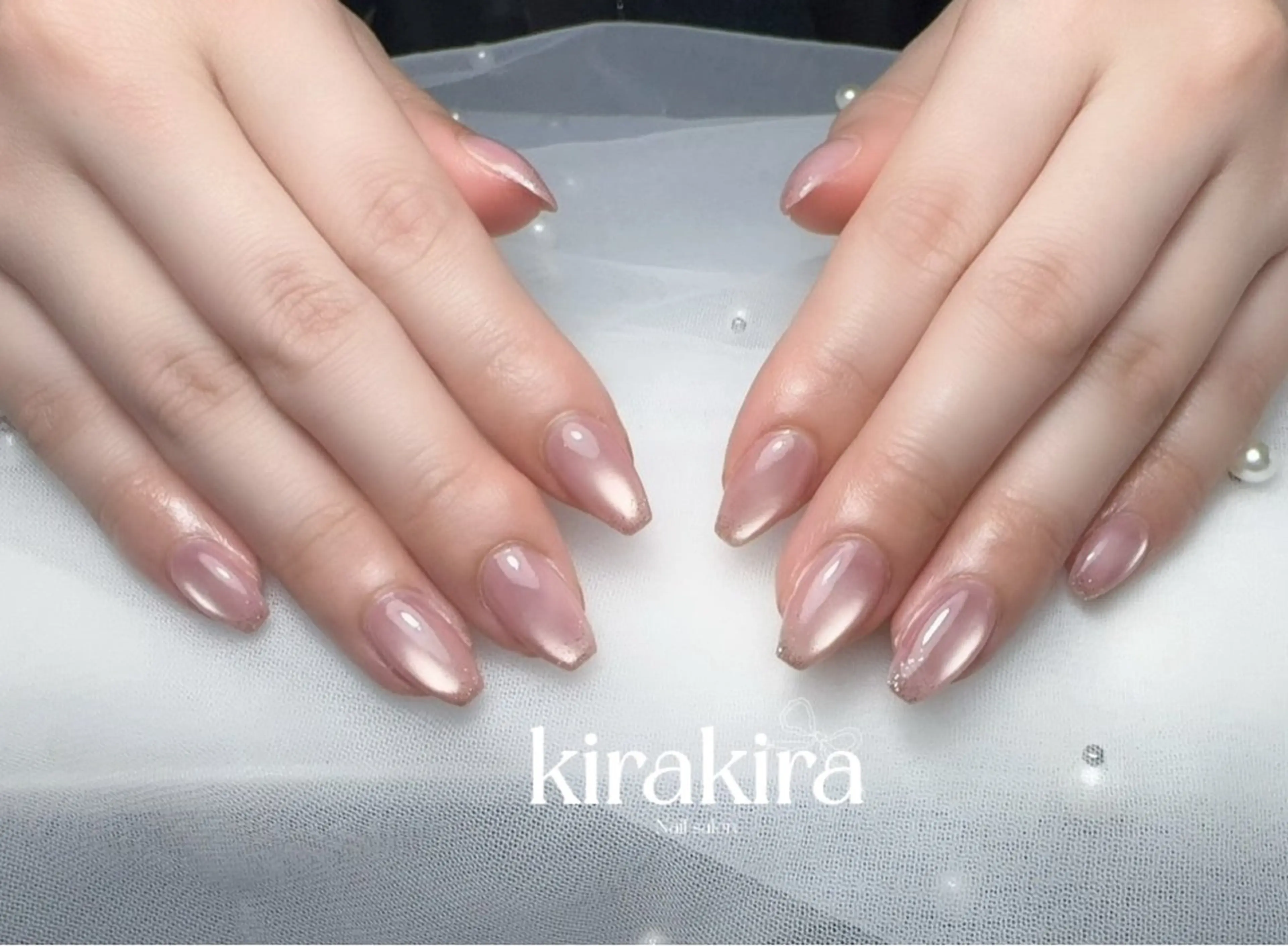 ネイル 入学式 フットネイル グラデーション 卒業式 キラキラネイル Kirakira Nail salonのネイルデザイン