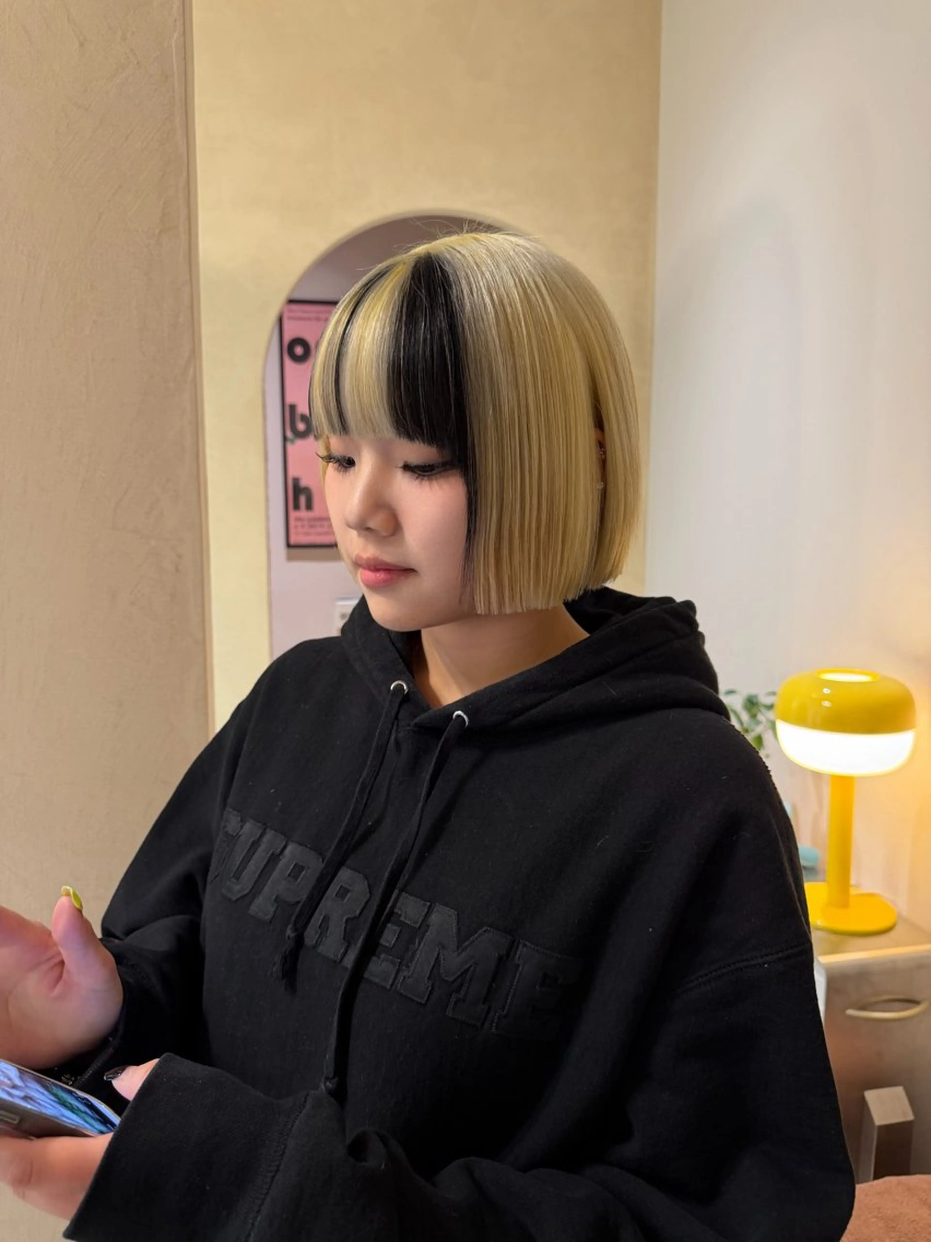 ミディアム カラー カット ヘアカラー layer・bob カット/  YURIのヘアスタイル