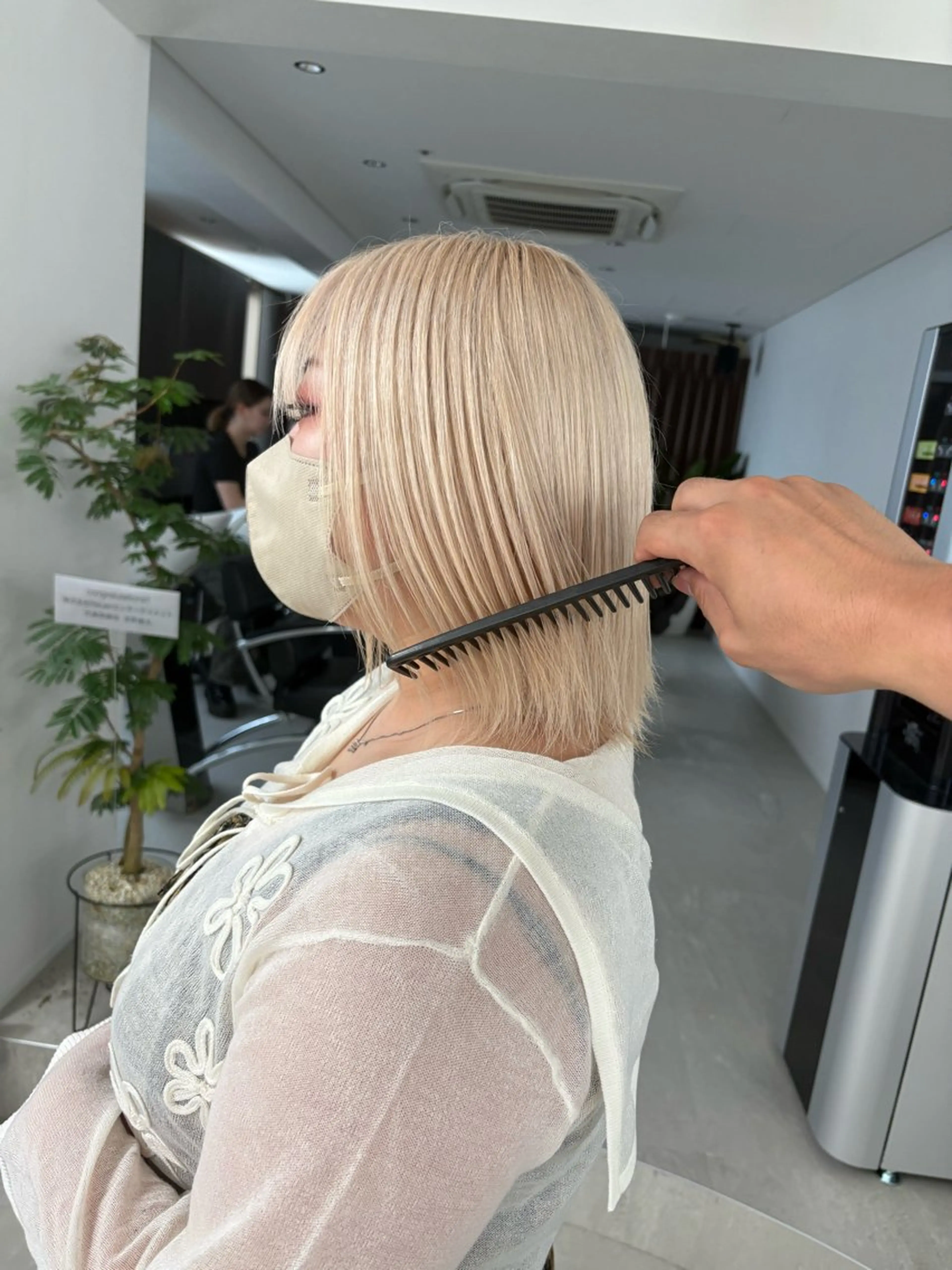 ミディアム ヘアカラー ブリーチ/ゆうと /バレイヤージュのヘアスタイル