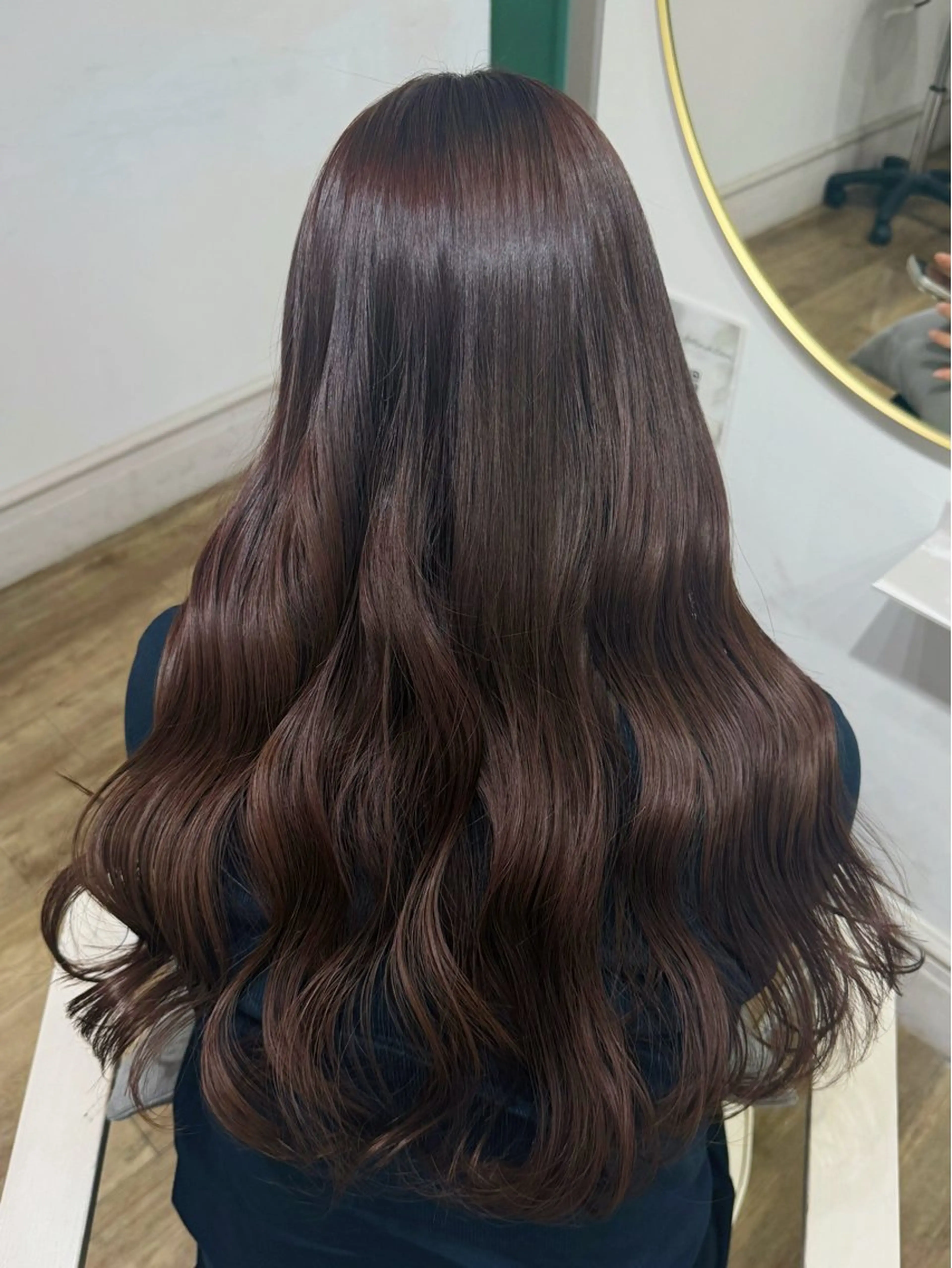 ロング カラー ヘアカラー トリートメント Ria🌙*ﾟ 艶カラーのヘアスタイル