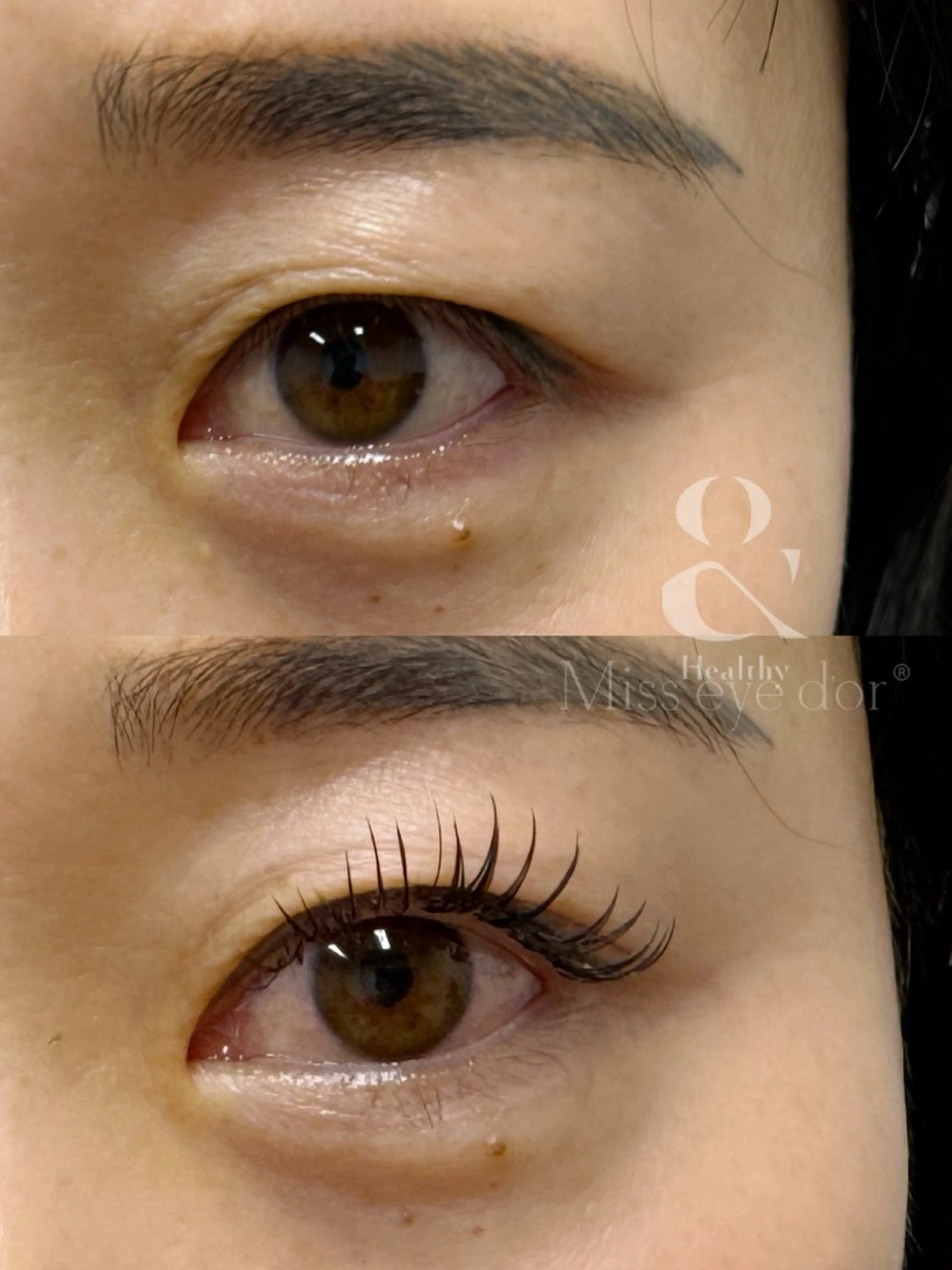 マツエク・マツパ 一重×まつ毛パーマ Angenbelle Reina ♥🧸のマツエク・マツパデザイン