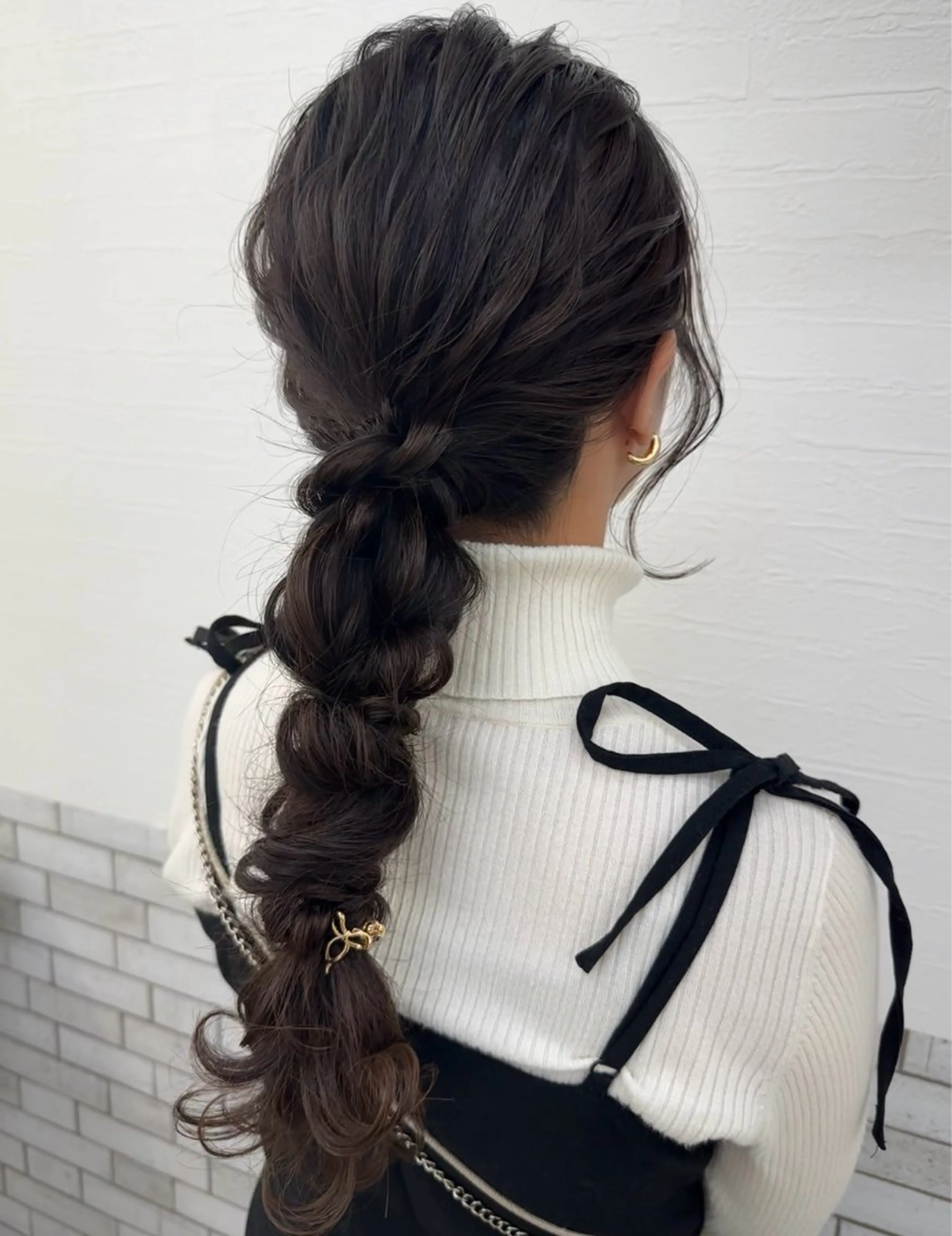 ヘアアレンジ ヘアセット 艶髪/ブリーチなし Wカラー🌺yuiのヘアスタイル