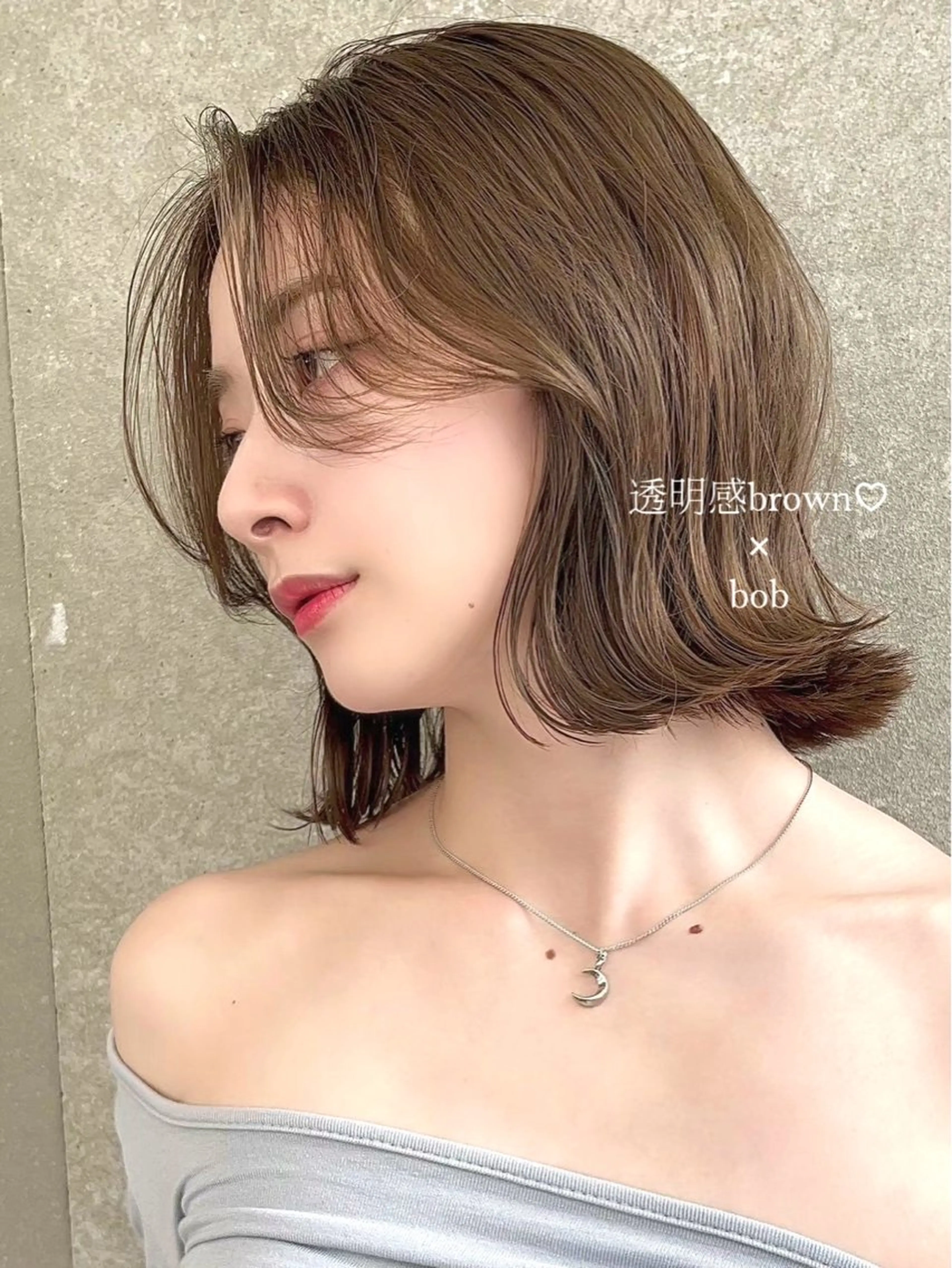 ミディアム カラー ブラウンカラー ハイトーン特化🤍/ 韓国ボブ / ハルナのヘアスタイル