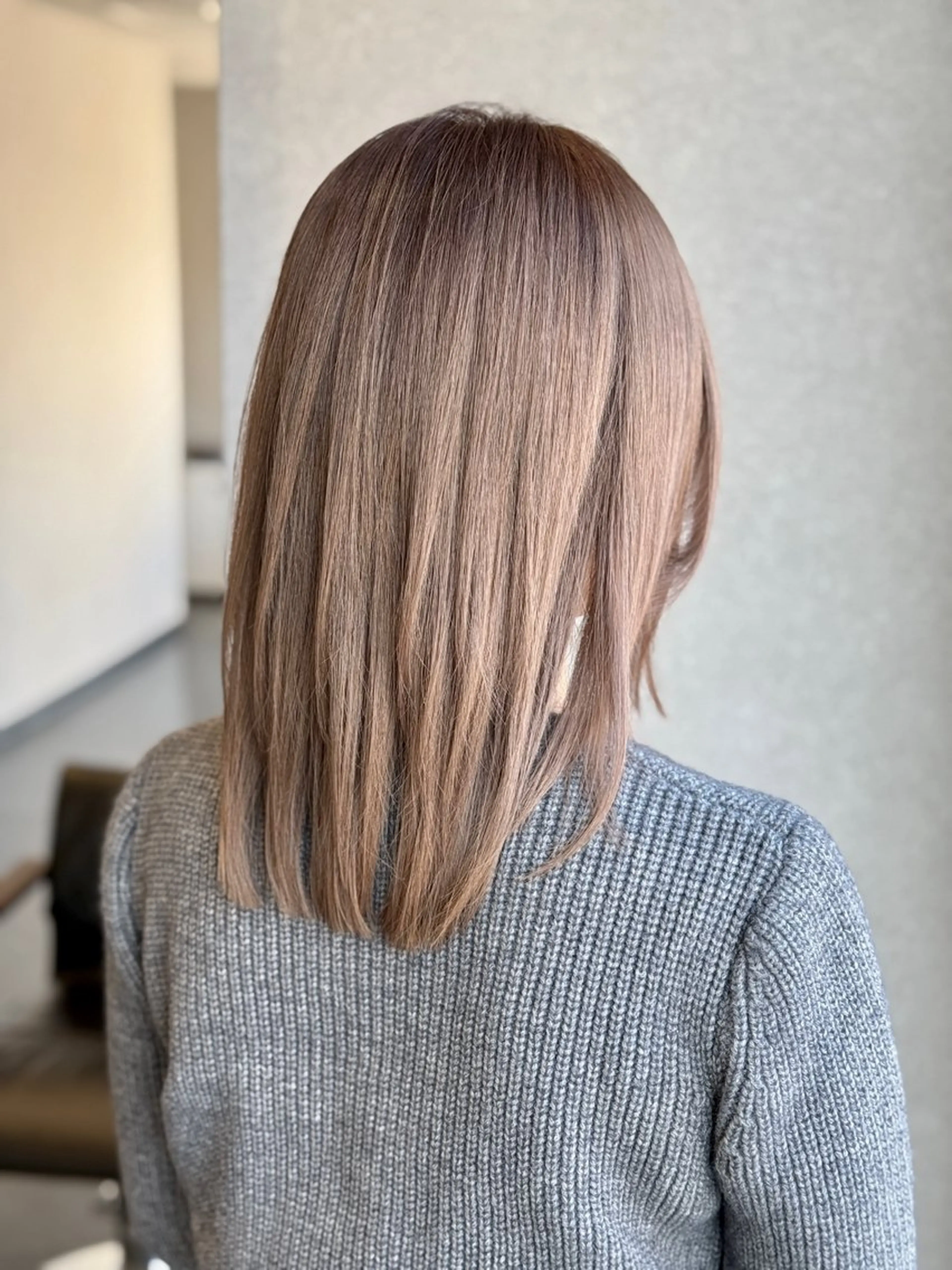 セミロング レイヤーカット 髪質改善⚡️カラー 🍀武久 誠🍀のヘアスタイル