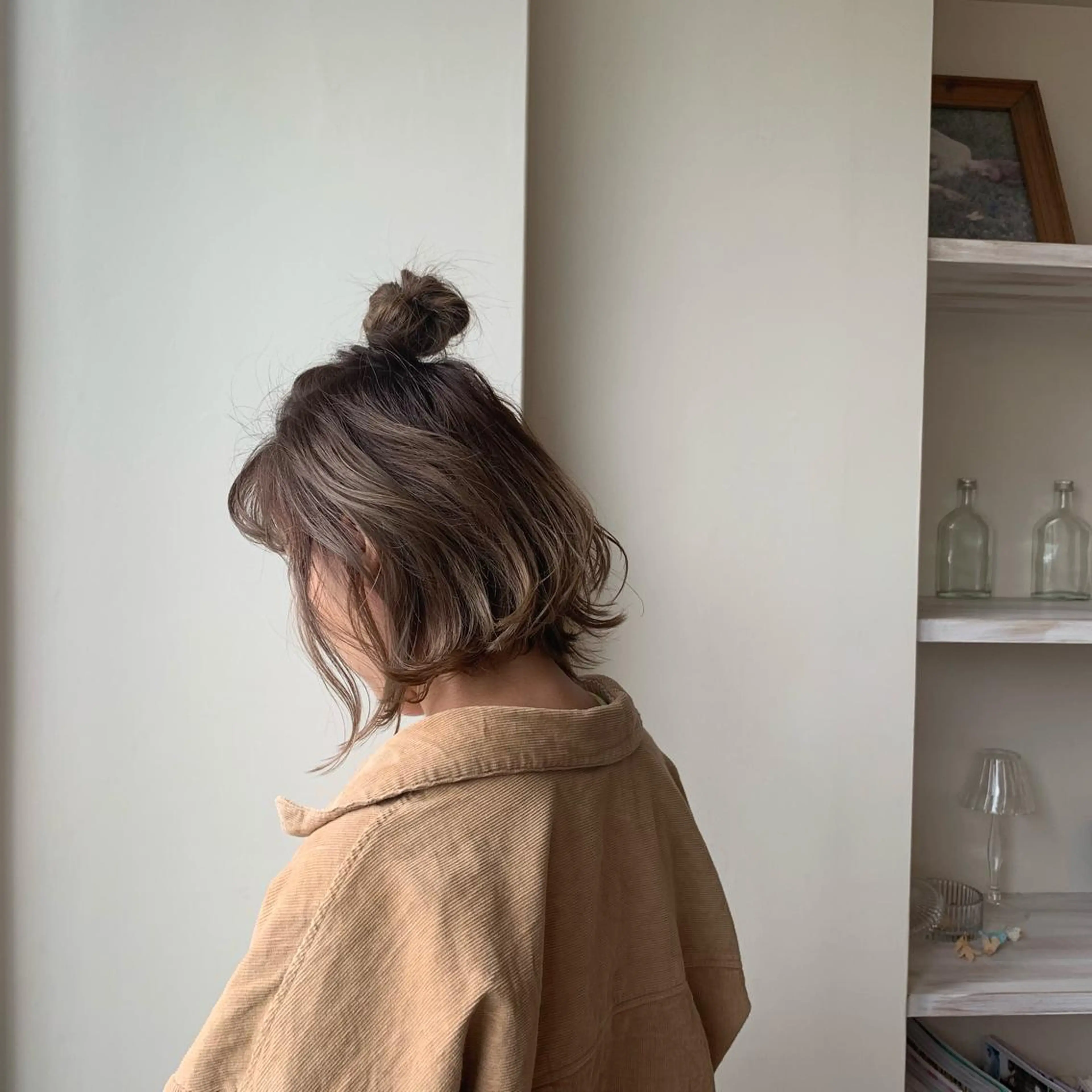 ミディアム カラー ヘアアレンジ ヘアカラー トリートメント ボブウルフ／ボブ Satsuki【名駅のヘアスタイル