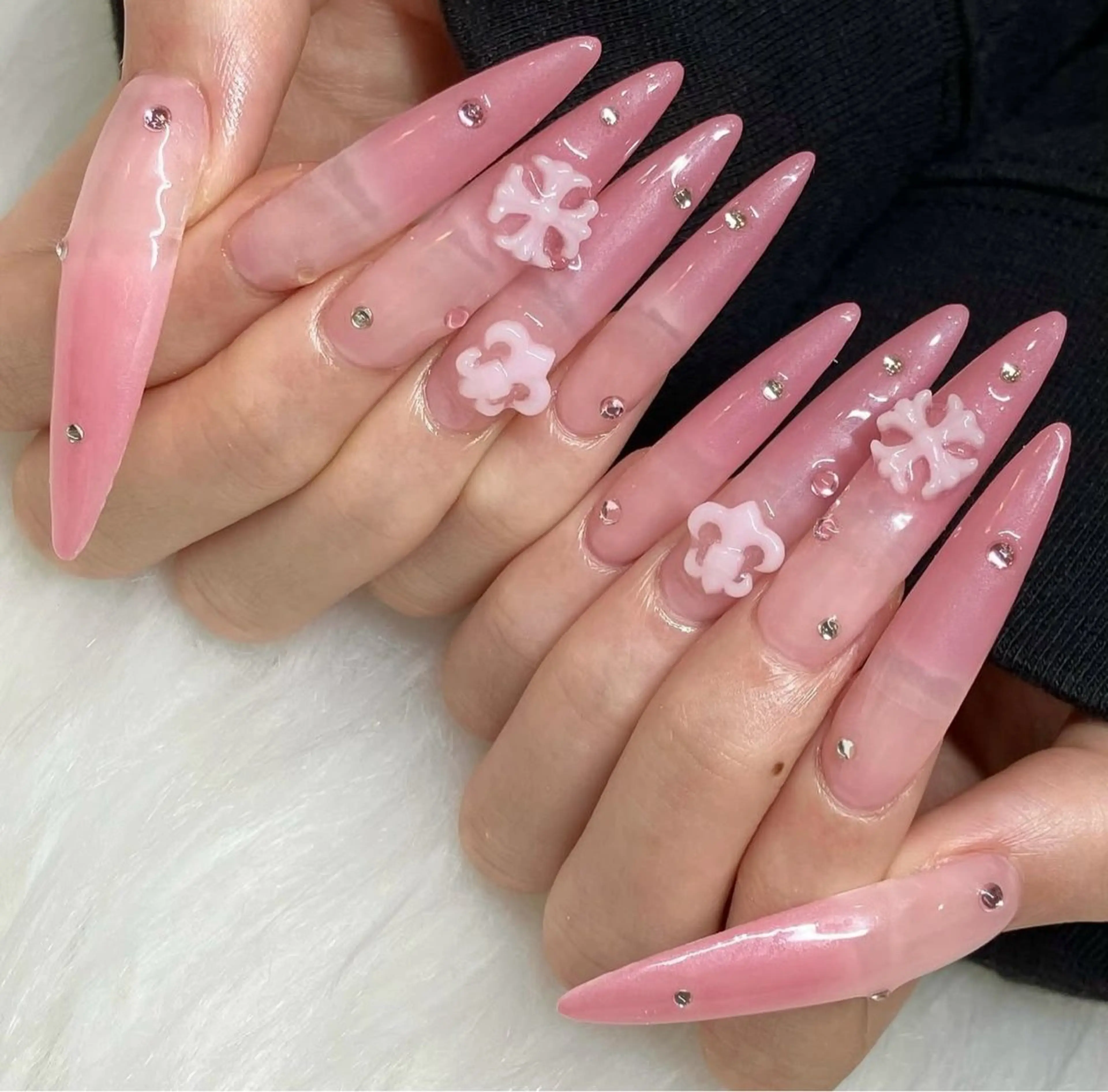 ネイル 韓国ネイル 持ち込み ニュアンスネイル ネイルチップ ハンドネイル TABI ANA.CHUOのネイルデザイン