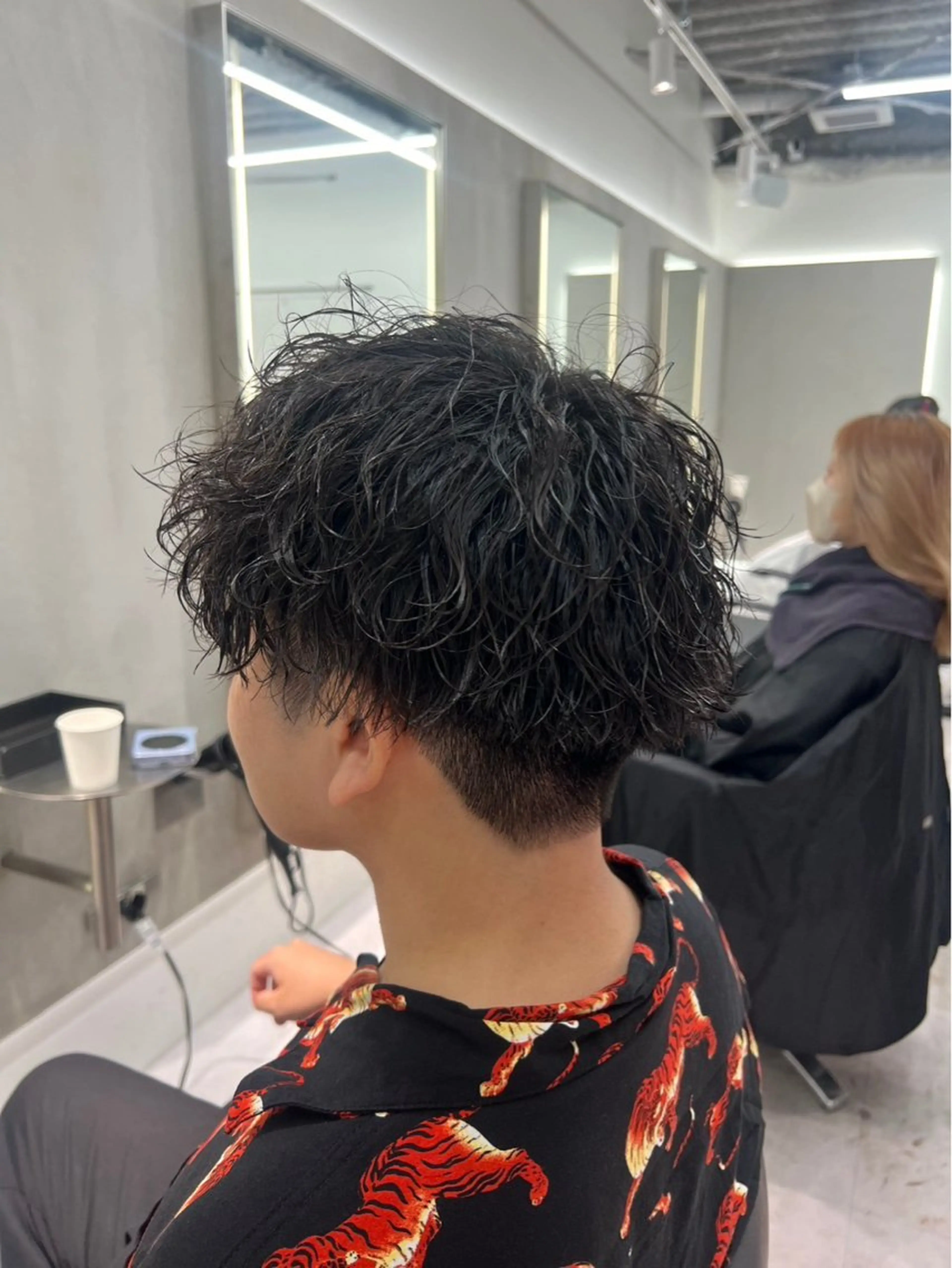 パーマ メンズ 🐺ウルフ/レイヤー カット/高嶋湧大のヘアスタイル