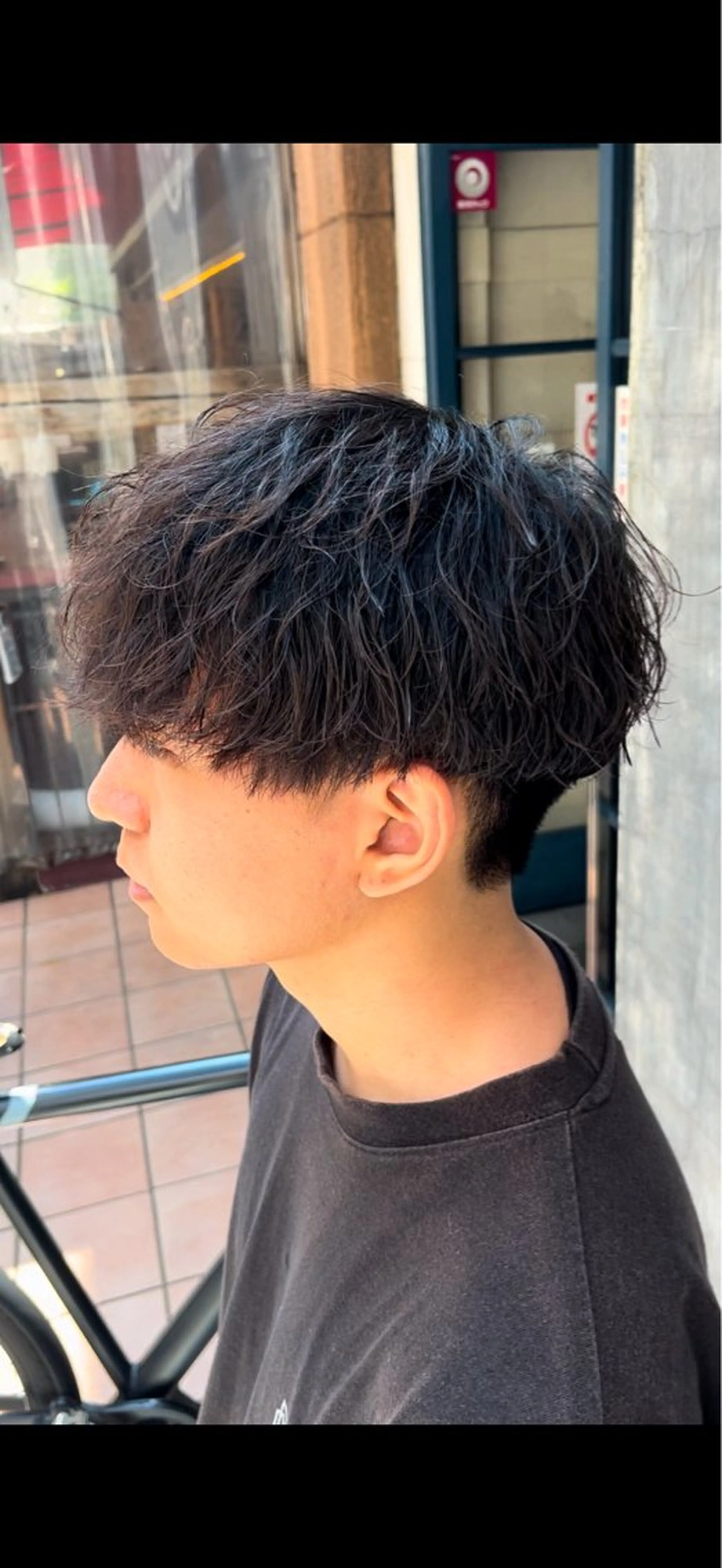 ショート パーマ メンズ soen所属・⚡メンズパーマフ ェードカットTomyのヘアスタイル