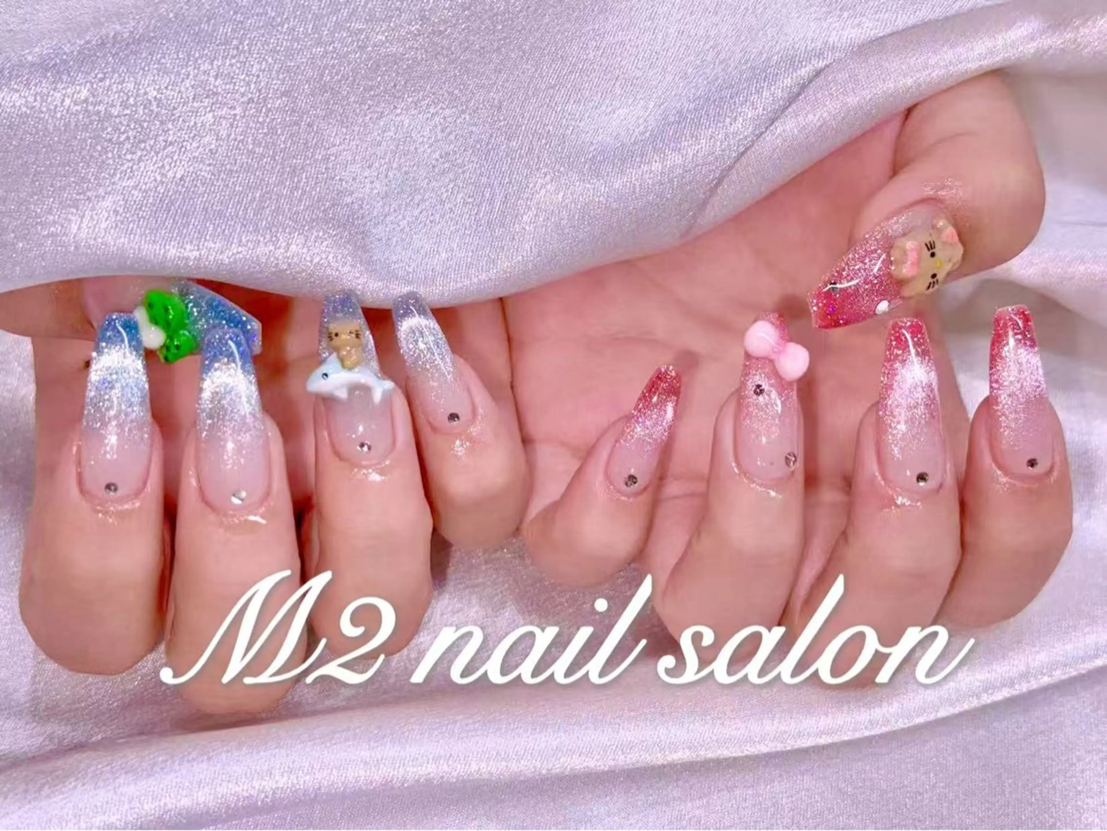 ネイル ハンドネイル 長さだし専門店 M2　rikaのネイルデザイン