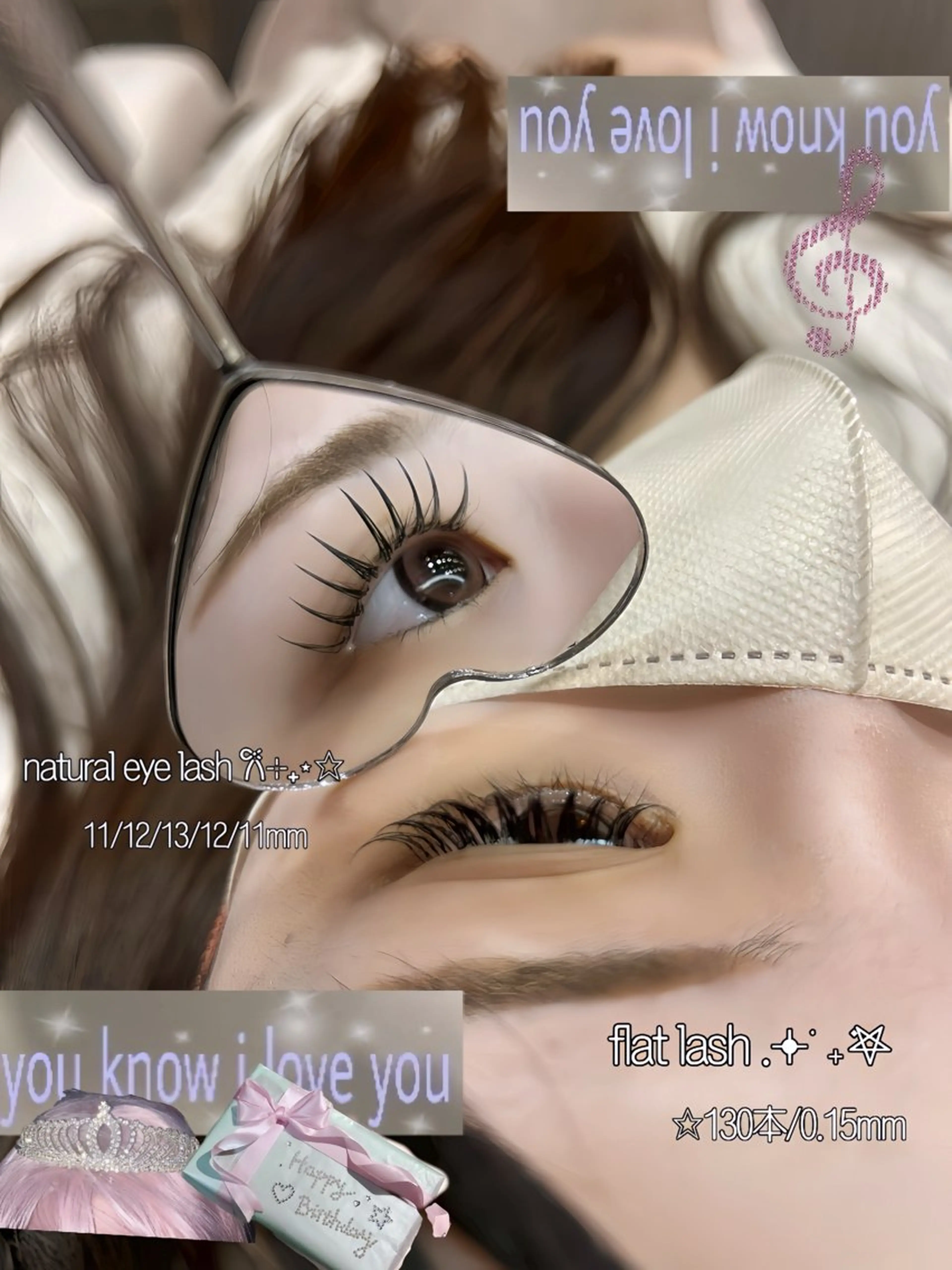 マツエク・マツパ フラットラッシュ ナチュラル Total Beauty Salon bT所属・☆eyelist _miu☆のマツエク・マツパデザイン