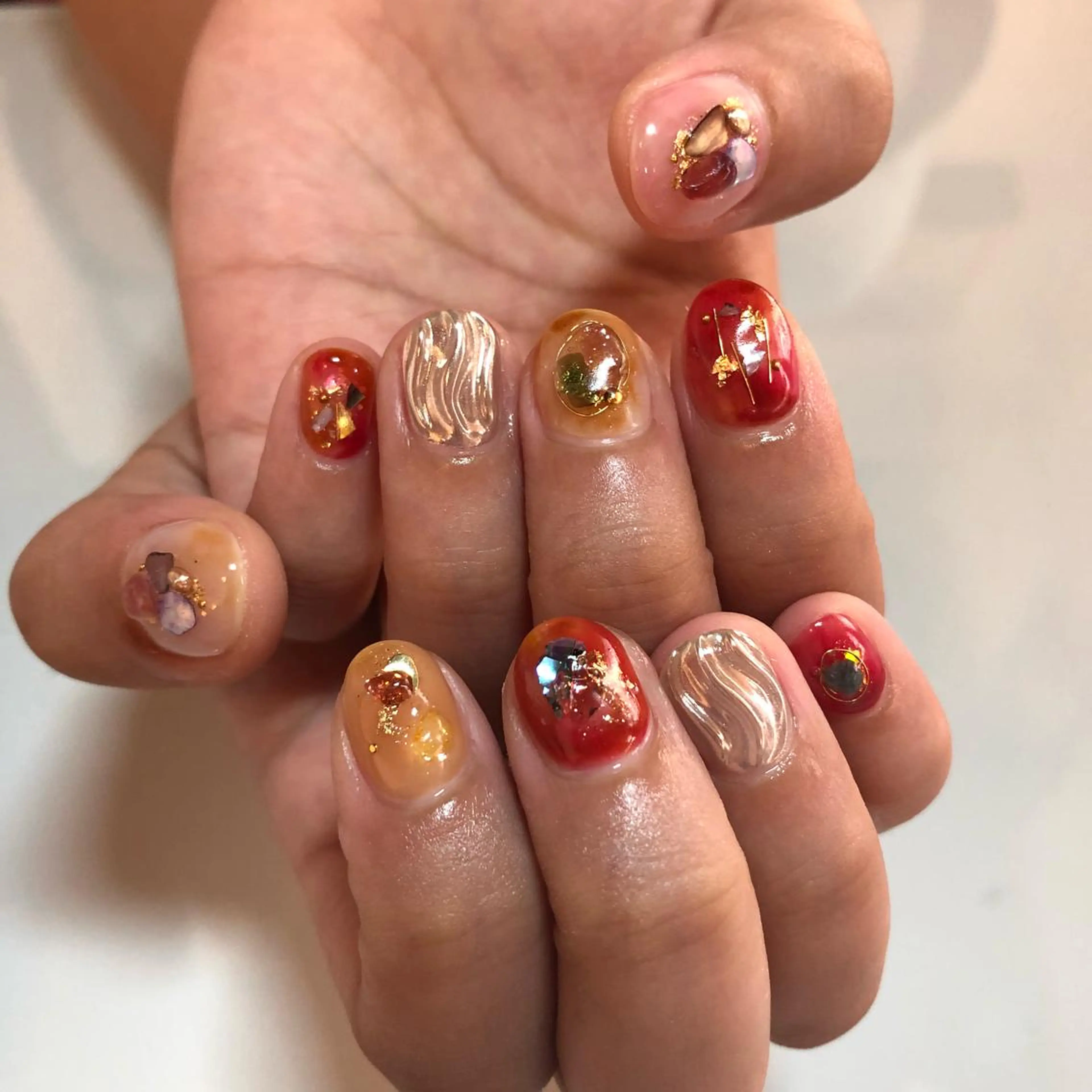 ネイル ニュアンスネイル g-up nail所属・米田 律子のネイルデザイン