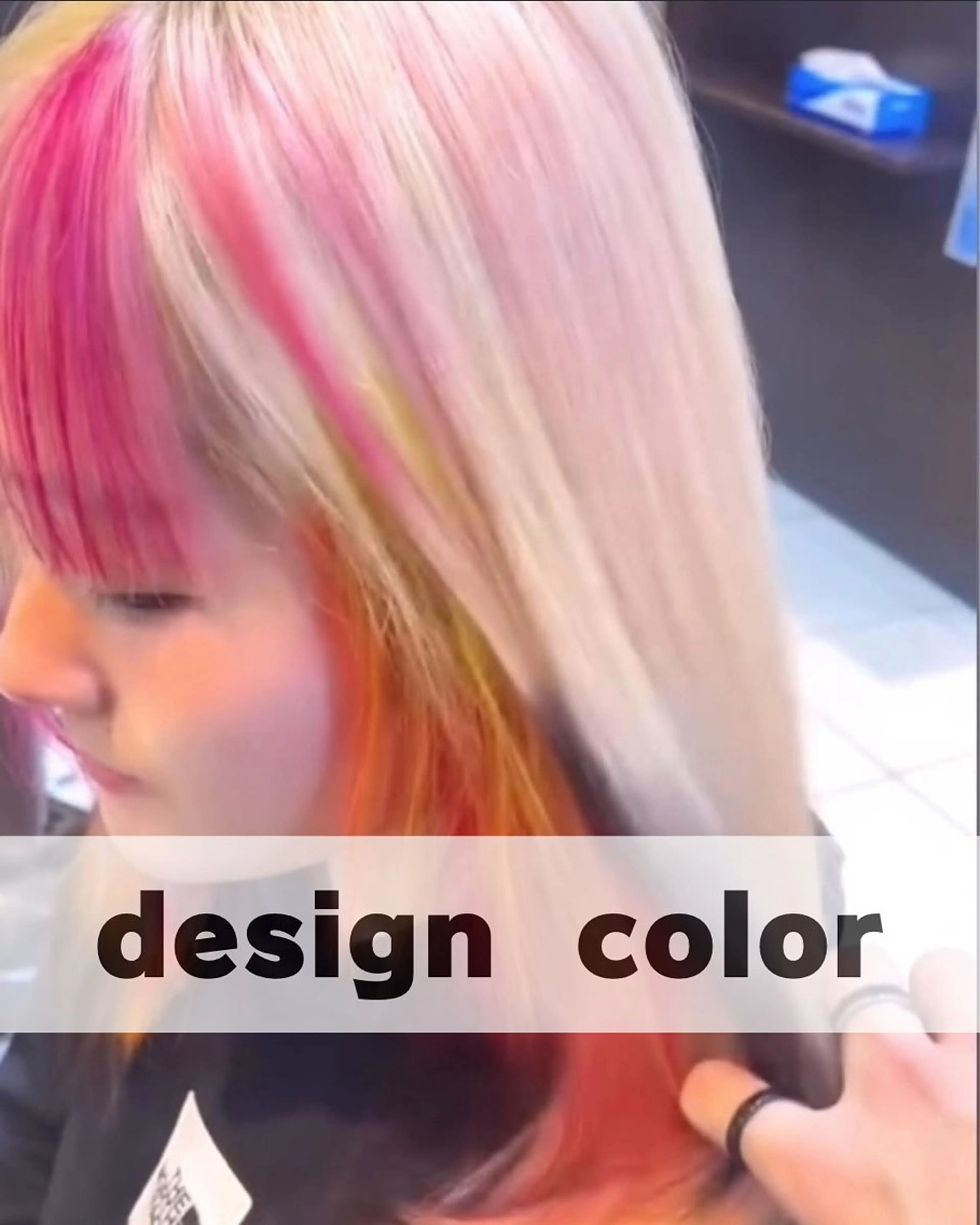 ミディアム ヘアカラー ブリーチ/デザインカ ラー/村松愛翔のヘアスタイル