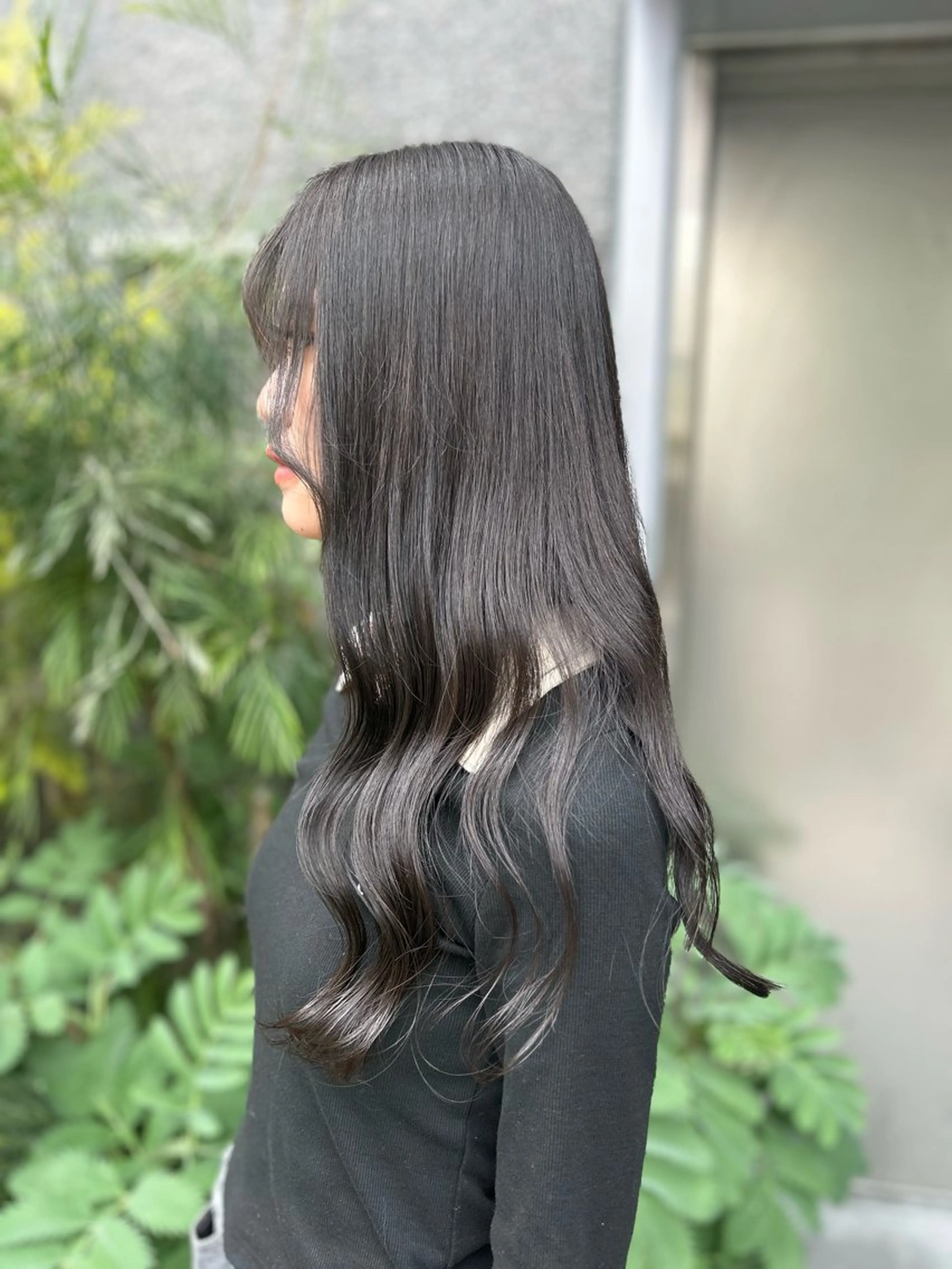 ロング カラー 馬場 菜乃夏のヘアスタイル