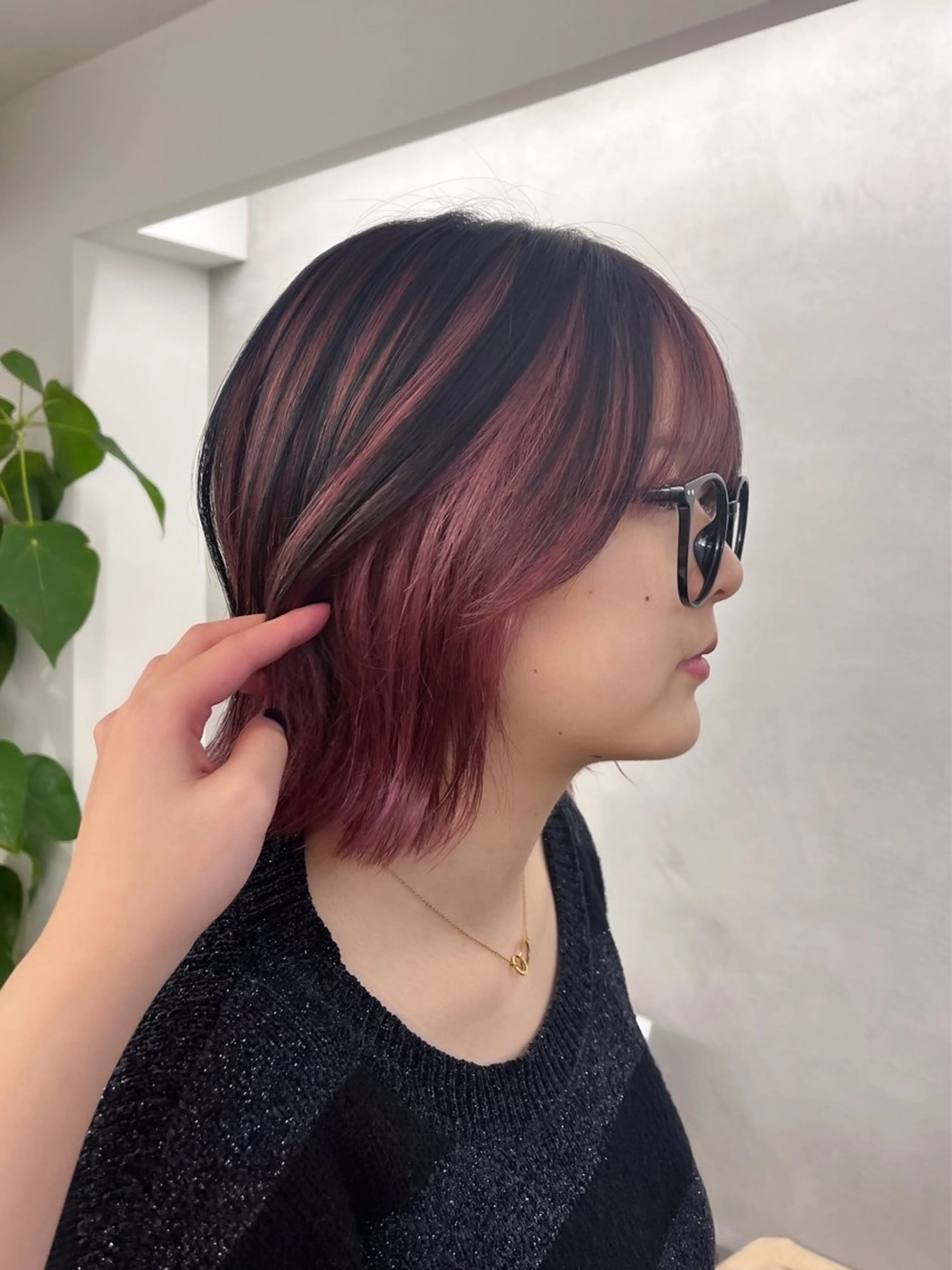 カラー ブリーチ ケアブリーチ ピンクカラー invitation   栄所属・suzu invitationのヘアスタイル