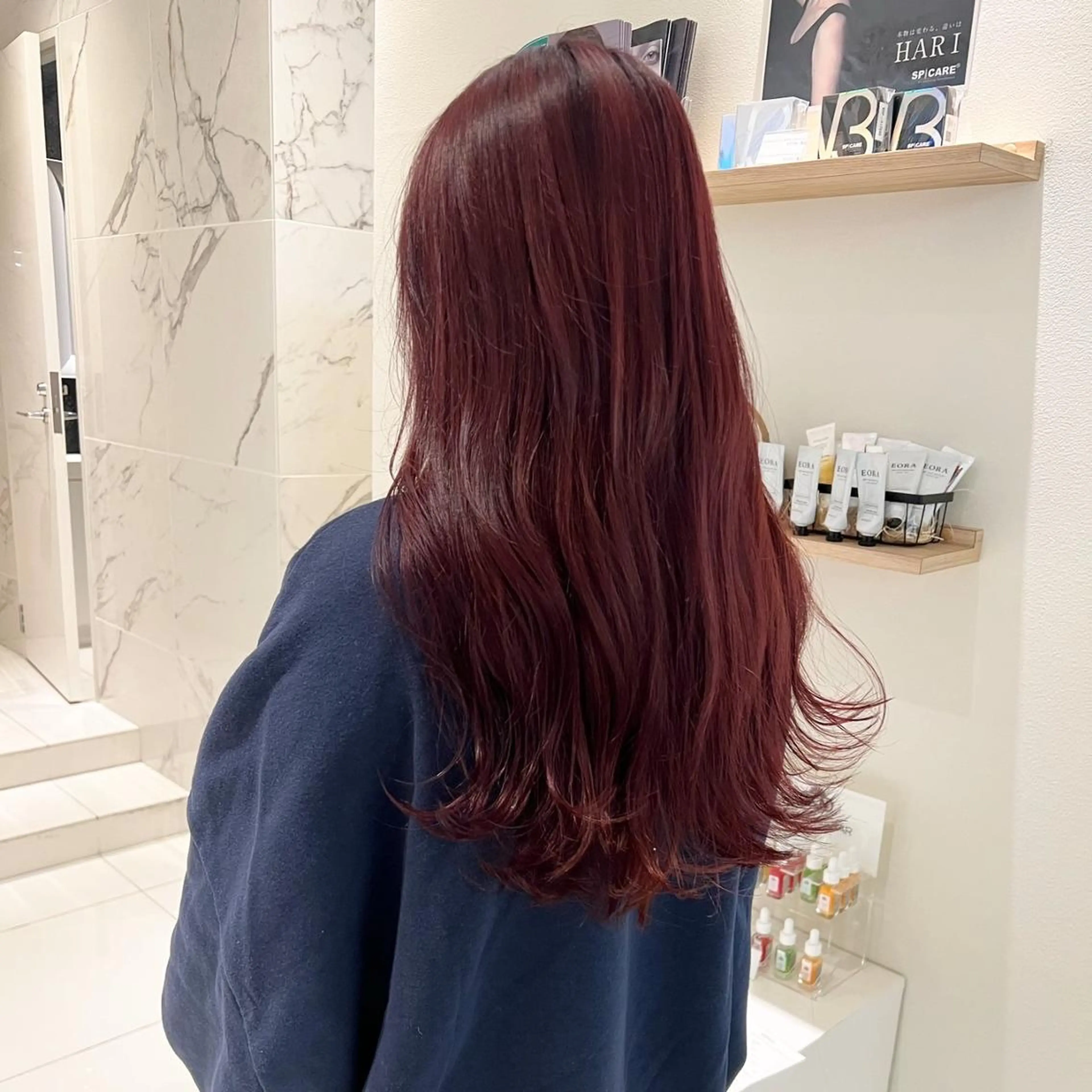 髪質改善リペアカラー＋カット＋オージュア4ステップトリートメントの写真