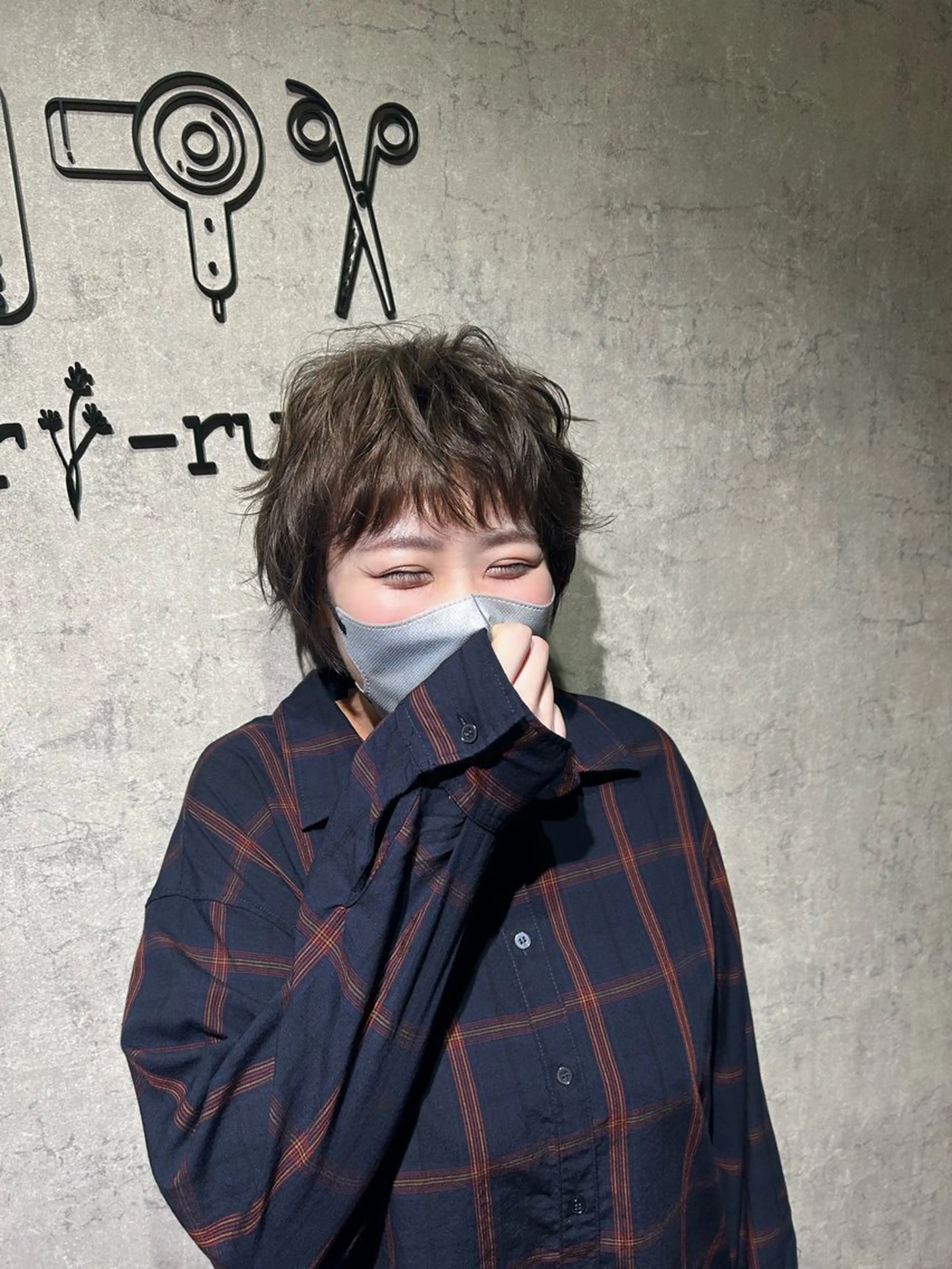 ショート カラー グレージュ suri-ru hair【スリールヘアー】所属・FURUSAWA AOIのヘアスタイル