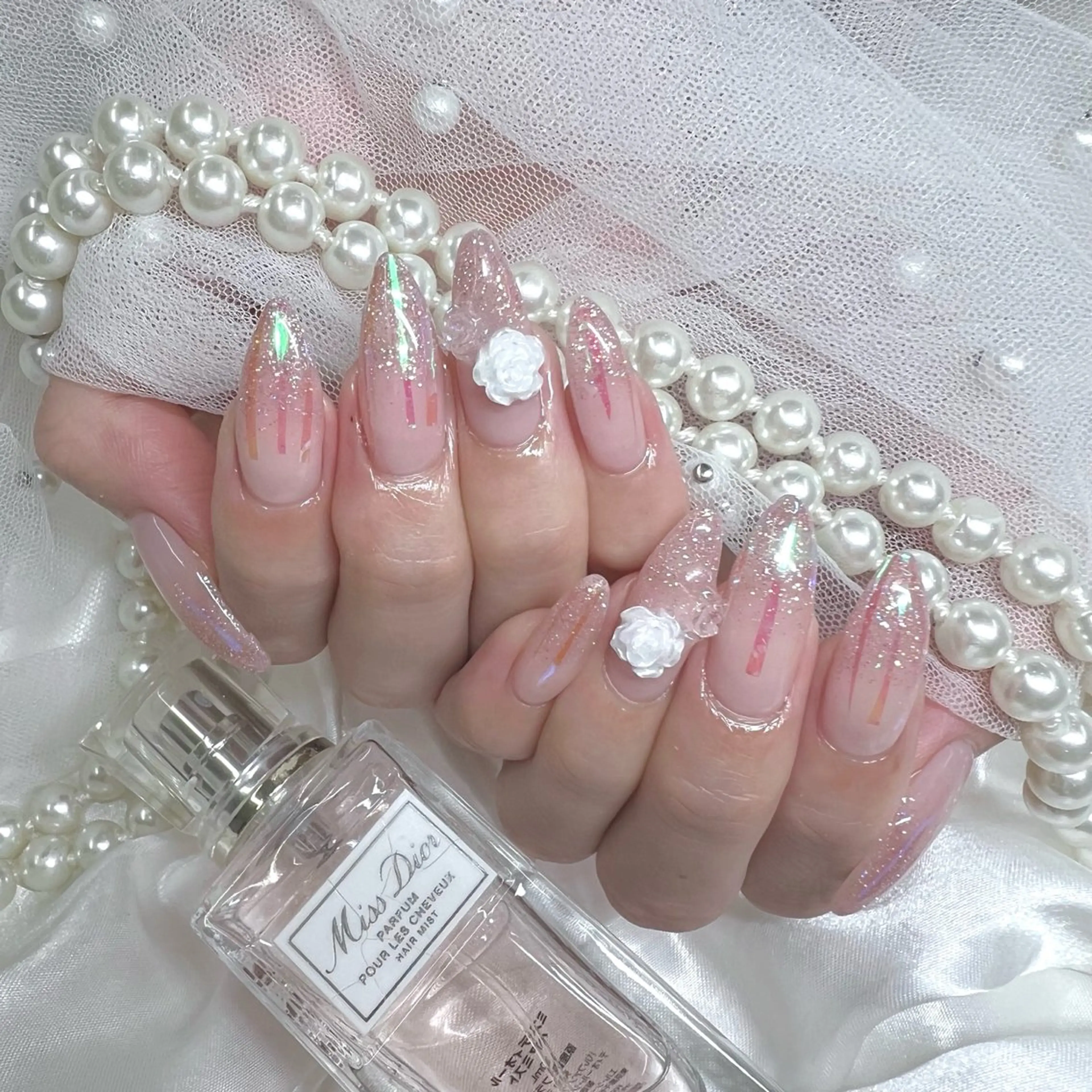 ロング ハンドネイル Nailsalon Angeのネイルデザイン