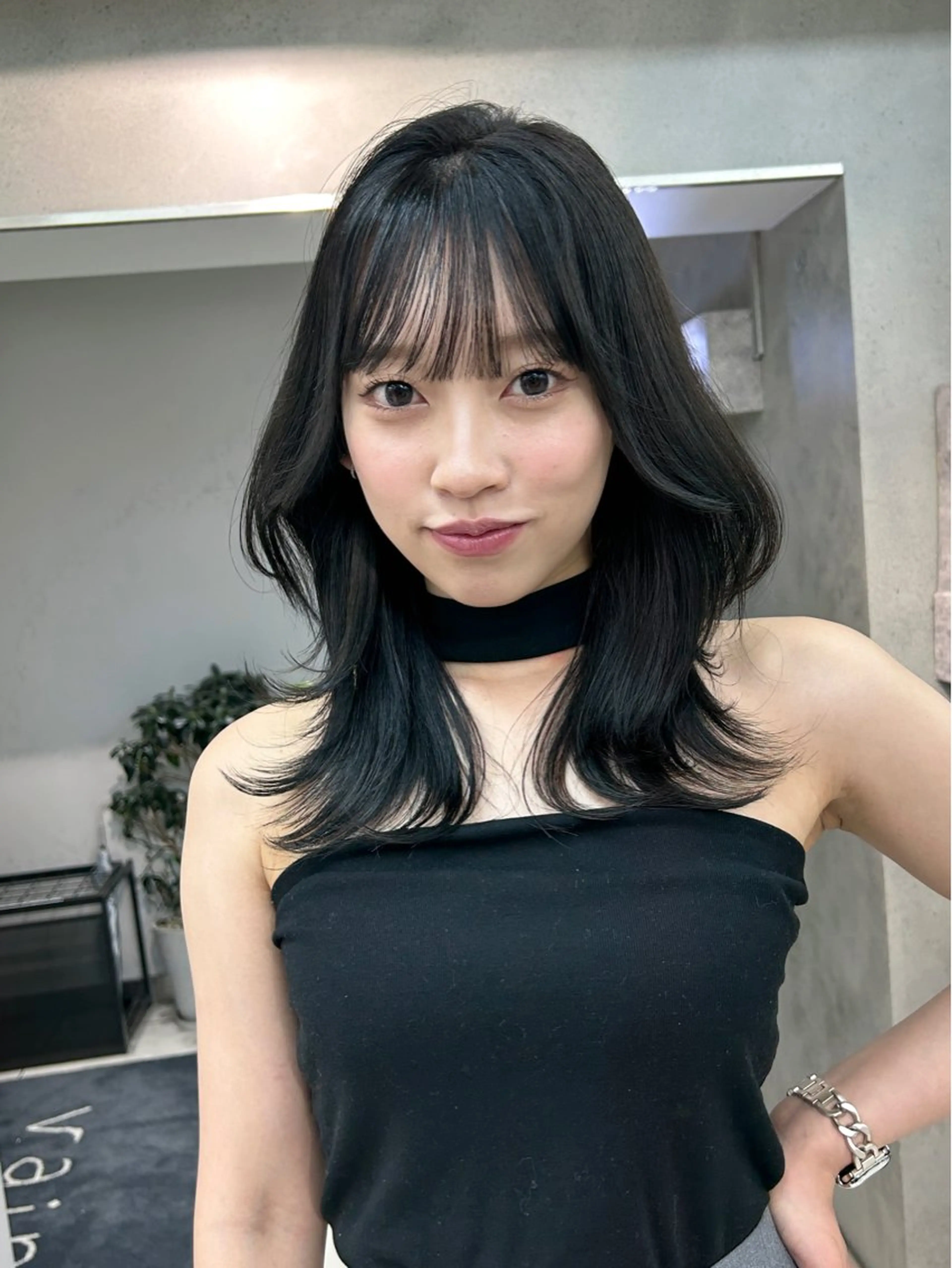 セミロング レイヤー×ツヤカラー 渋谷/kougaのヘアスタイル