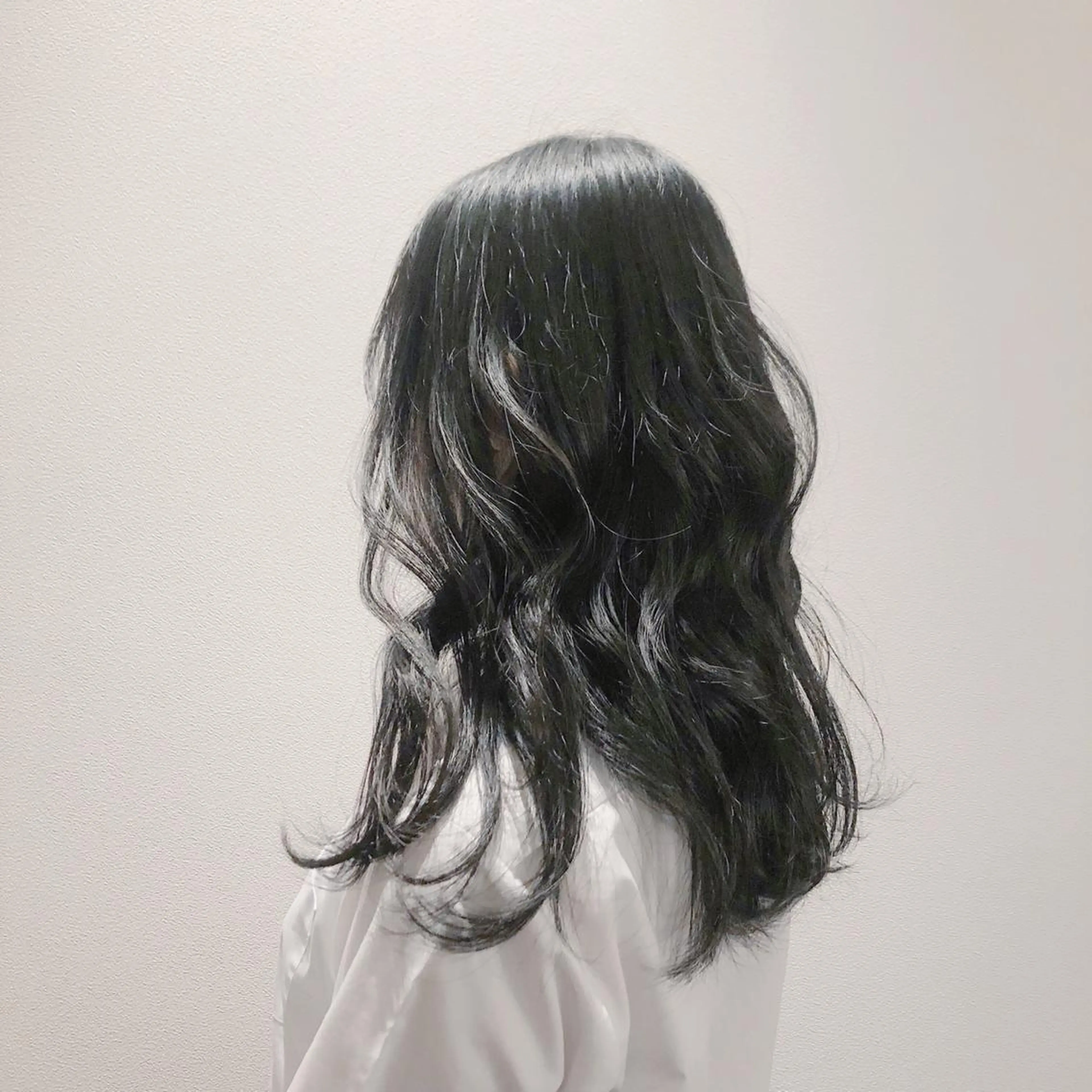 ロング カラー ヘアアレンジ 黒髪 夏井 沙織のヘアスタイル