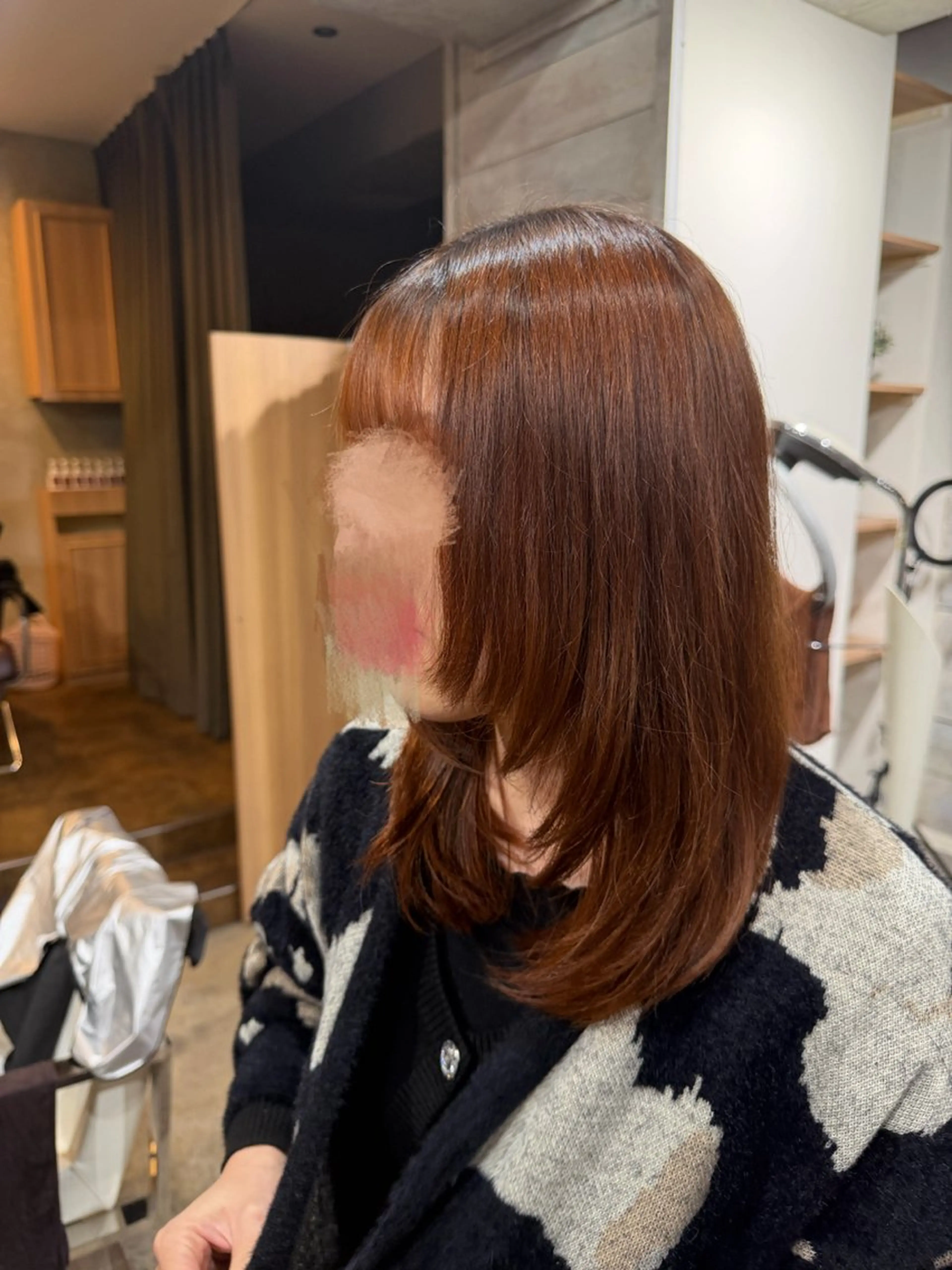 ミディアム ミディアムレイヤー レイヤーカット 無料カット🌙拝志 奈那🪼🦋のヘアスタイル