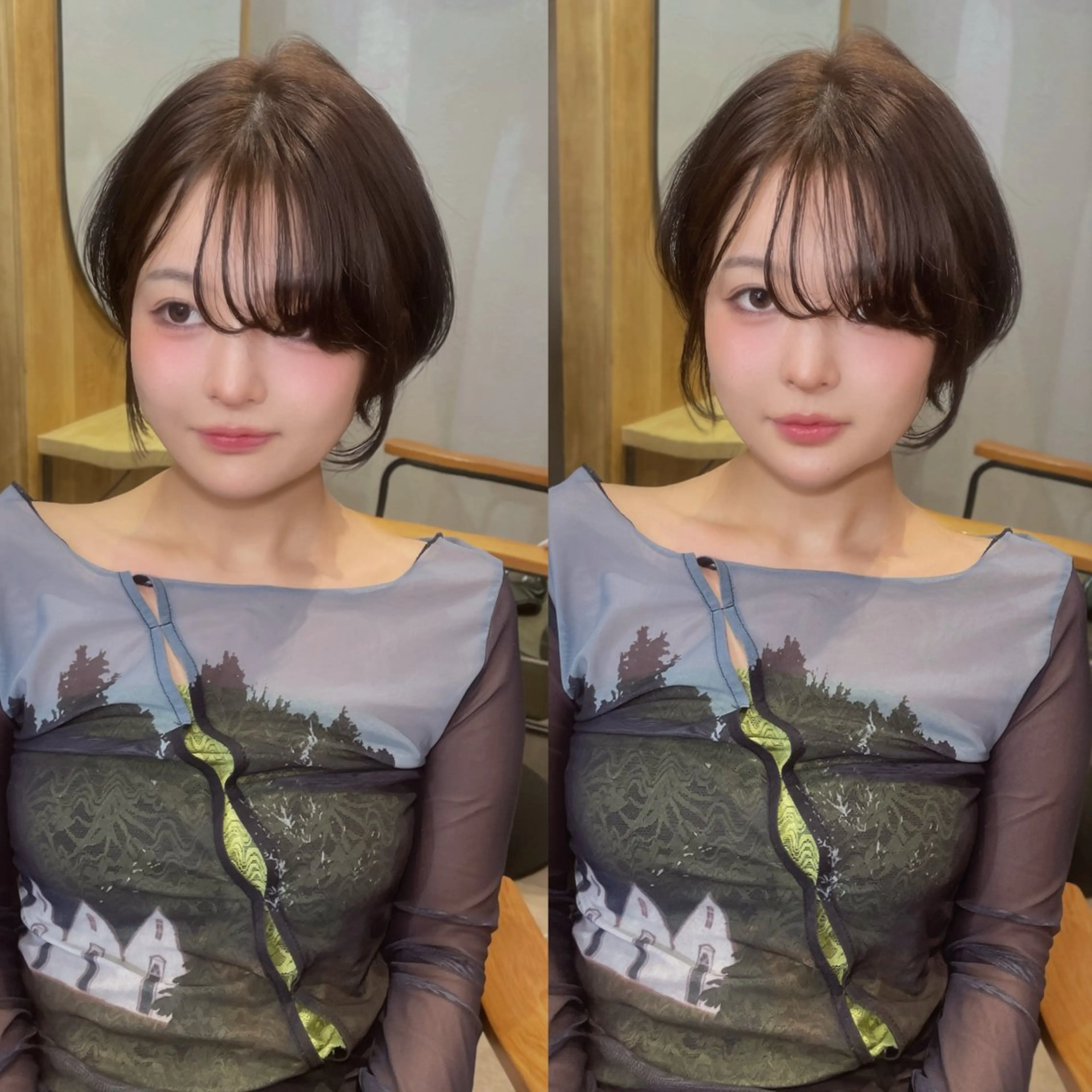 ショート 似合わせカット カット ヘアカラー トリートメント INCE HAIR京都四条大宮所属・似合わせカット/ 顔周りカット/まりなのヘアスタイル