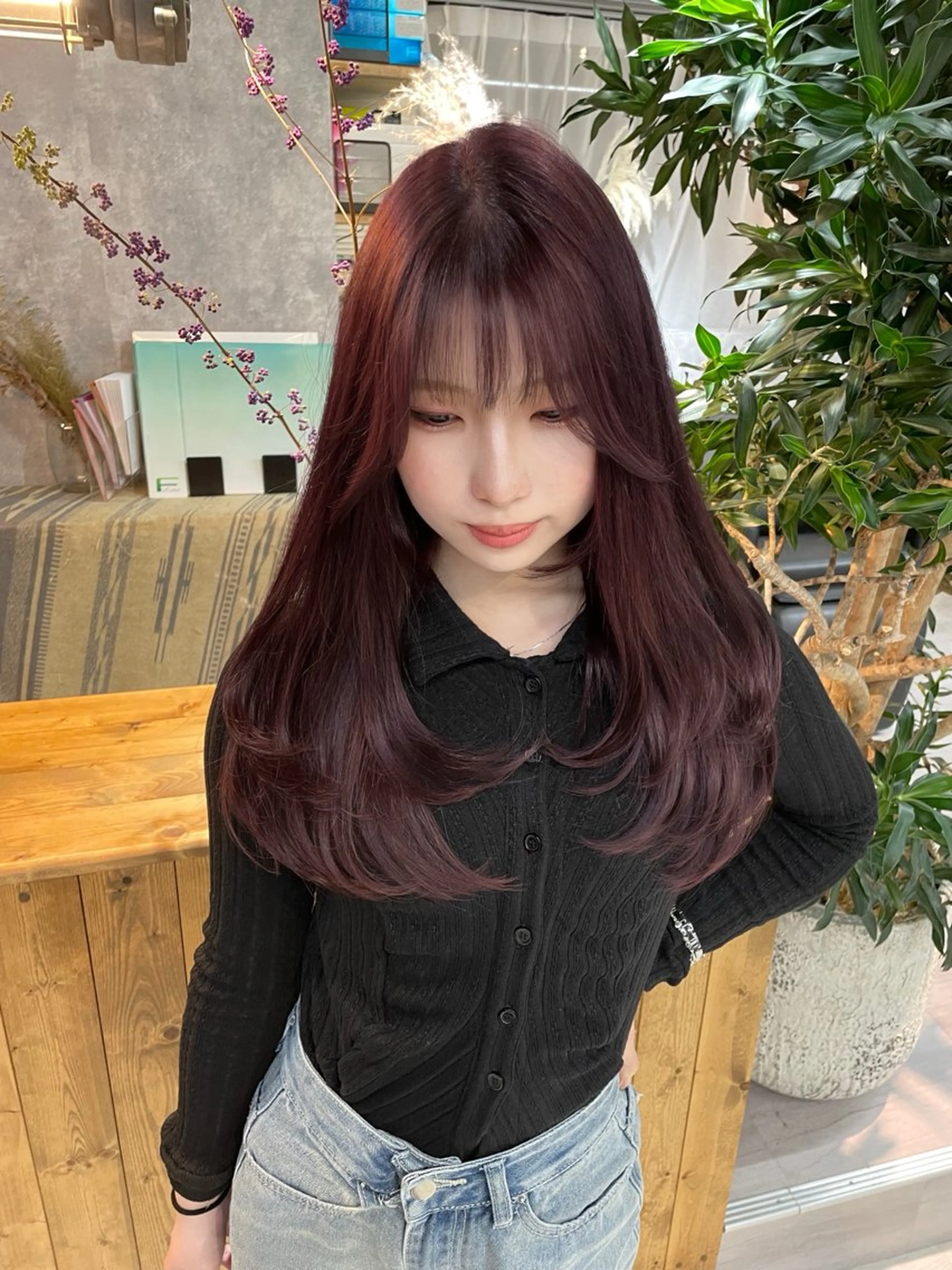 ロング カラー レイヤーカット カット トリートメント 宮城 ほのかのヘアスタイル