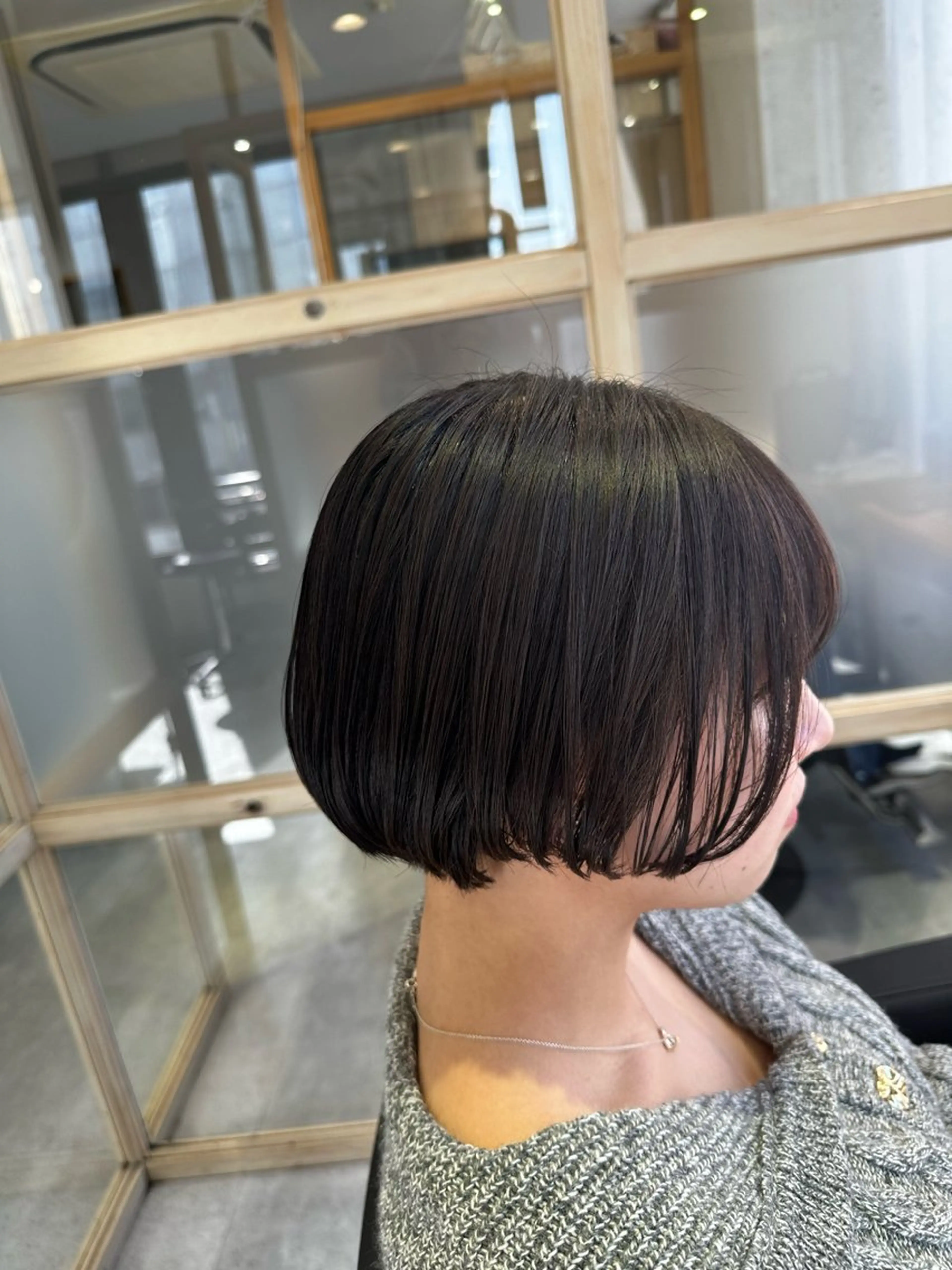 ショート カット 縮毛矯正 トリートメント JOS所属・上野/エフェクトブリ ーチ✂︎touiのヘアスタイル