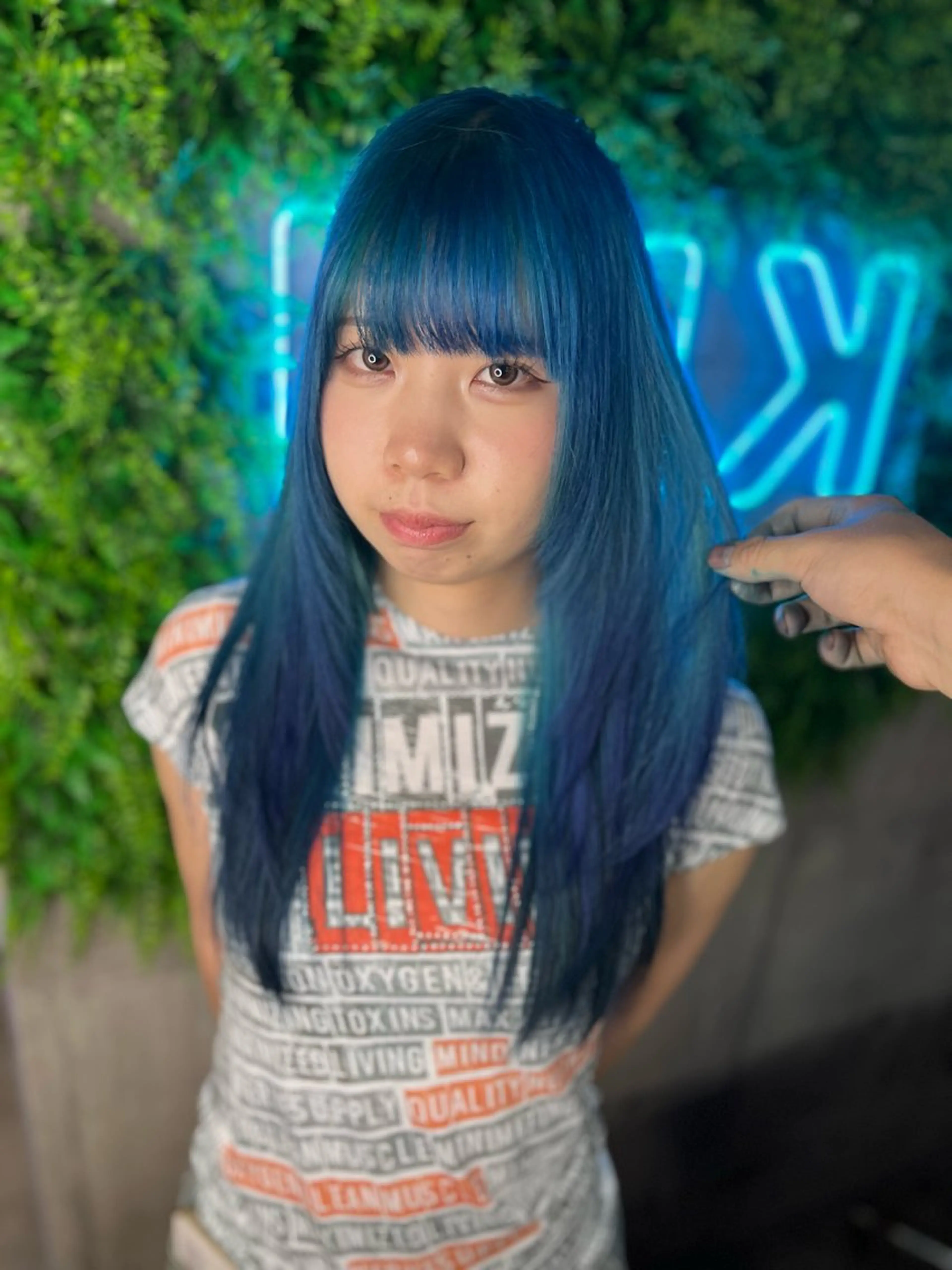 ロング カラー カット ヘアカラー トリートメント ヘアセット 個性派ウルフ/メンズ /ブリーチ/渋谷のヘアスタイル