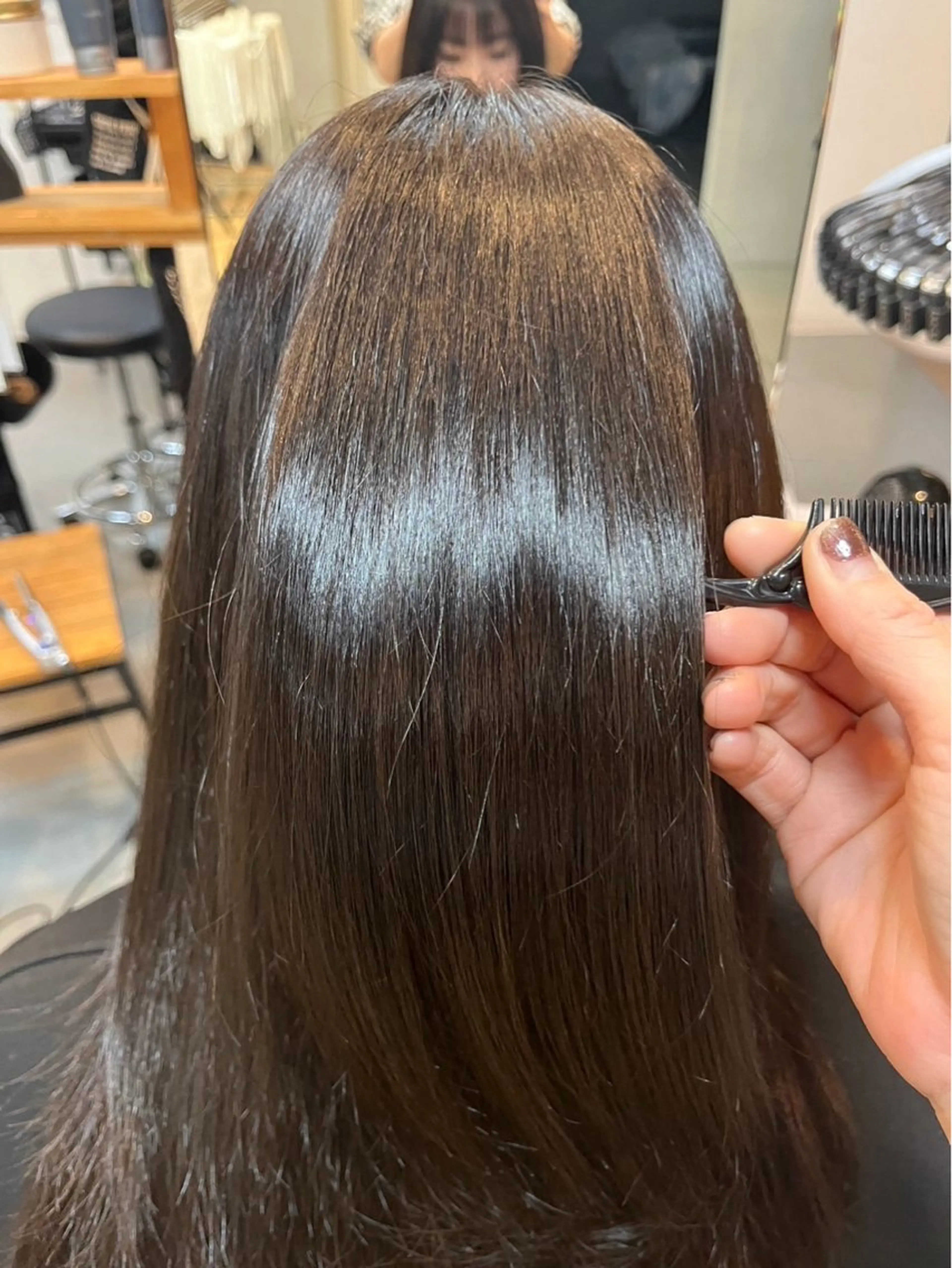 セミロング カット ヘアカラー トリートメント JUNO所属・阪神西宮★JUNO 川﨑温子のヘアスタイル