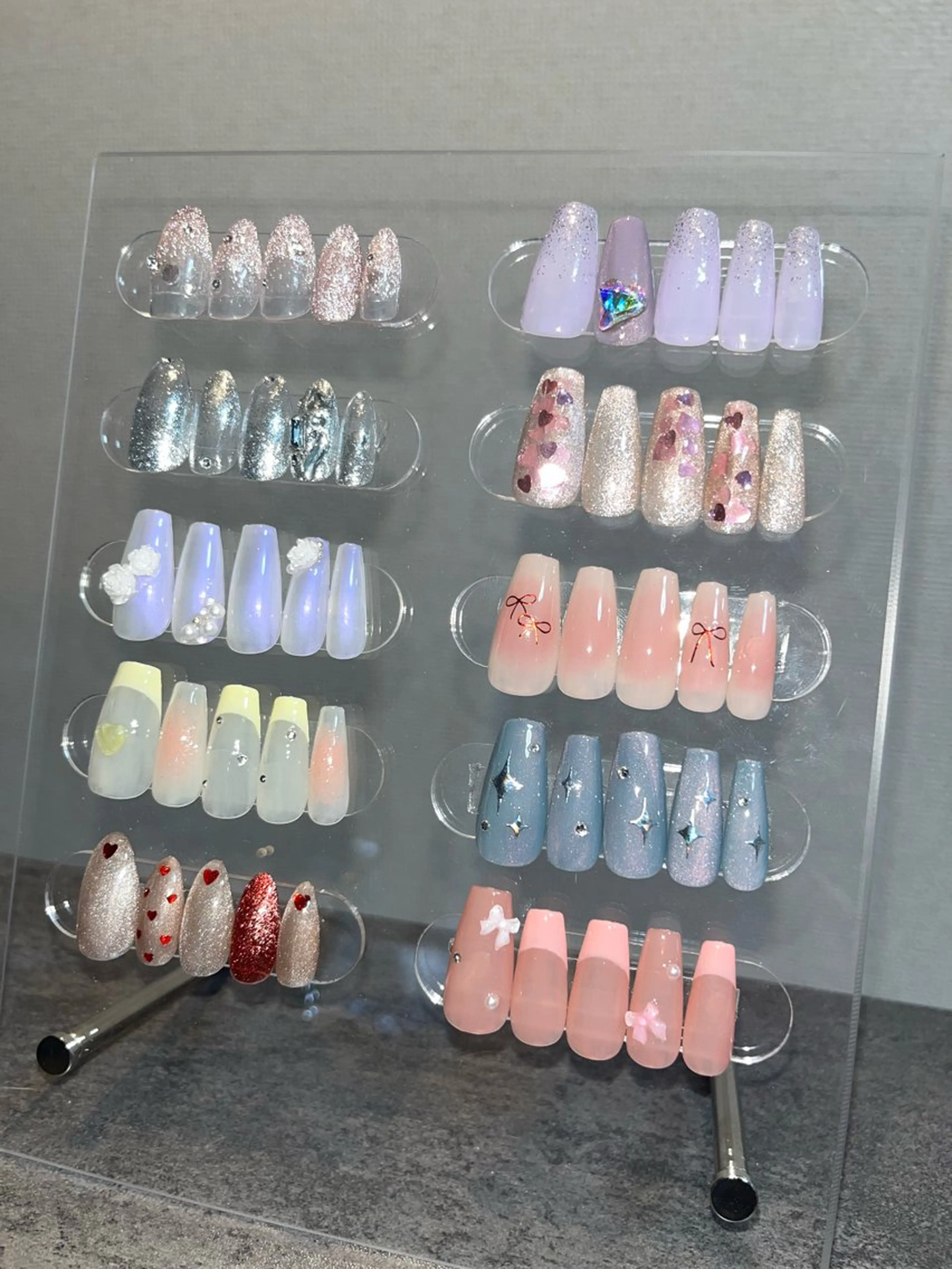 ネイル ガーリー 春ネイル ハンドネイル NailByua 武蔵新城徒歩4分のネイルデザイン