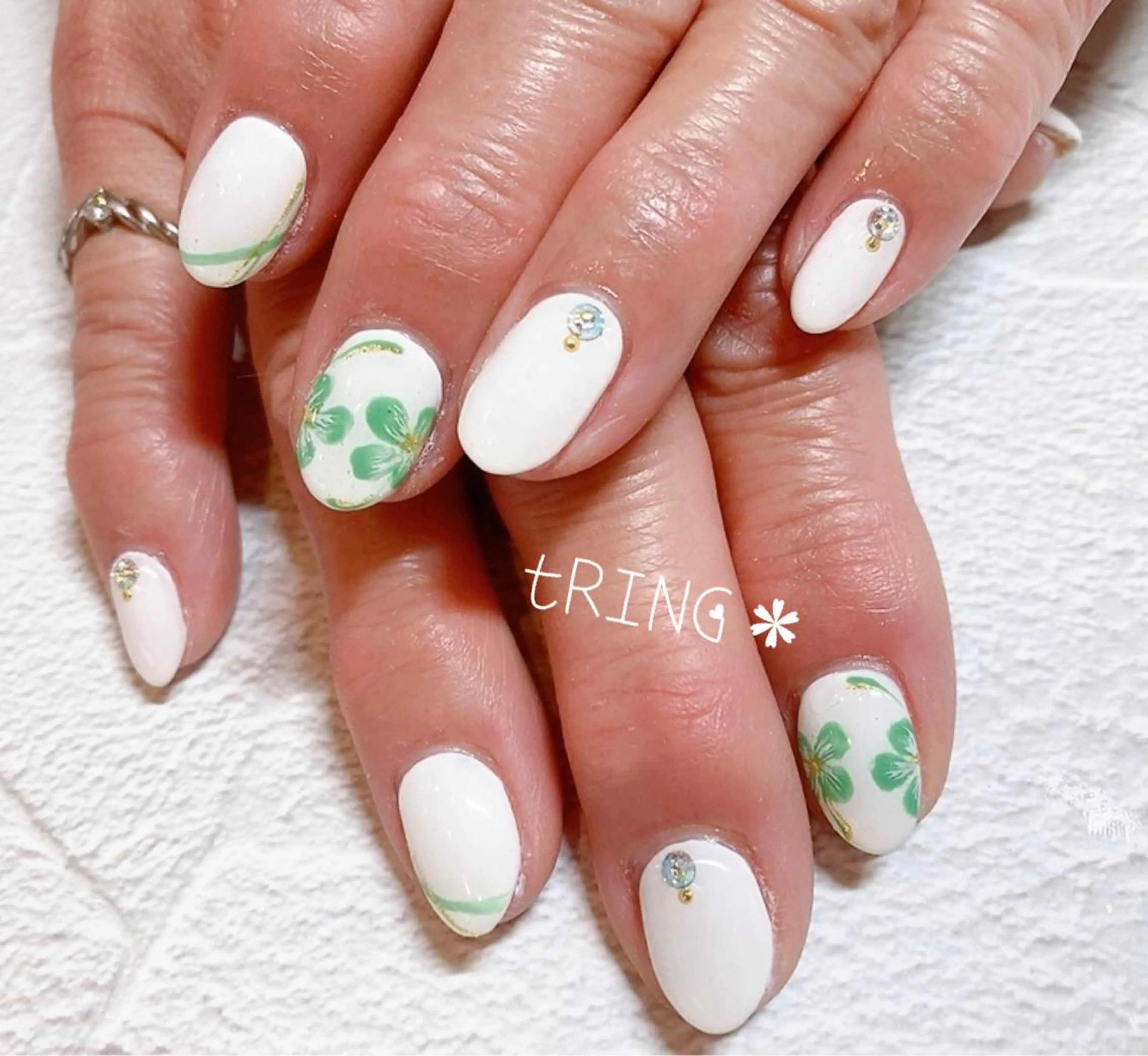 ネイル ハンドネイル tRING＊ しいの木台のネイルデザイン