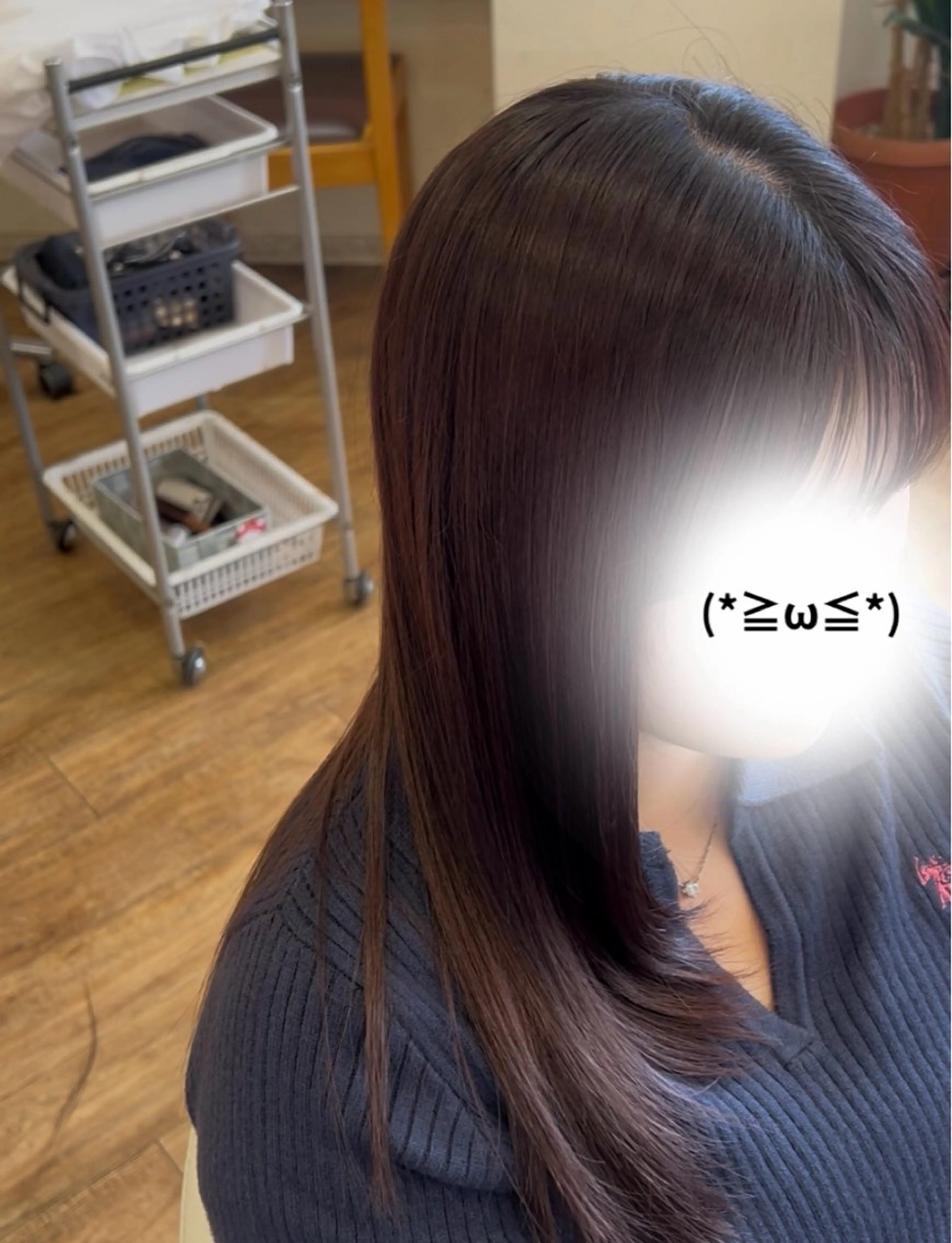 ロング レイヤーカット カット 鳴海 美海のヘアスタイル