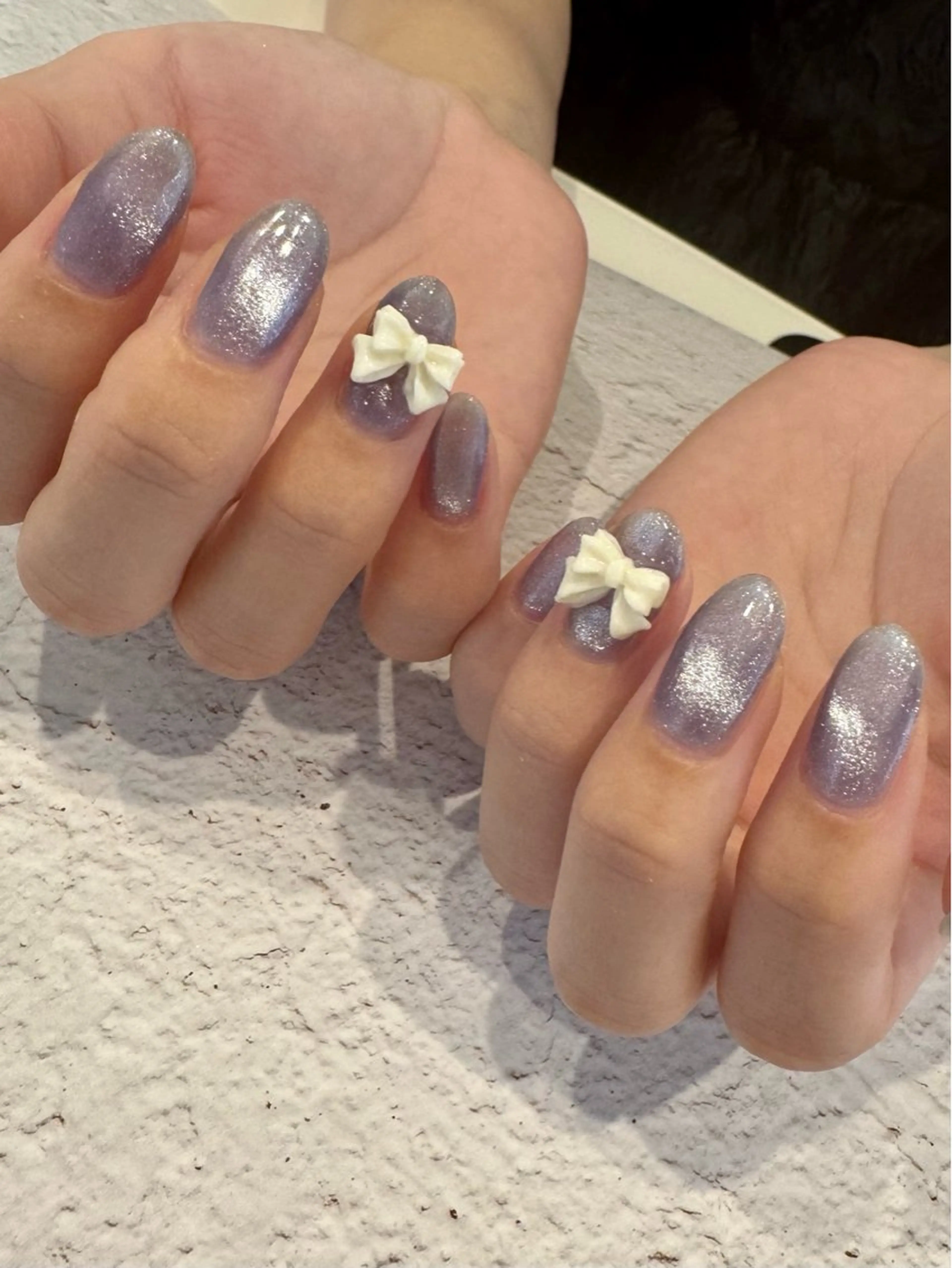 ネイル ブルー マグネットネイル byeol nailのネイルデザイン