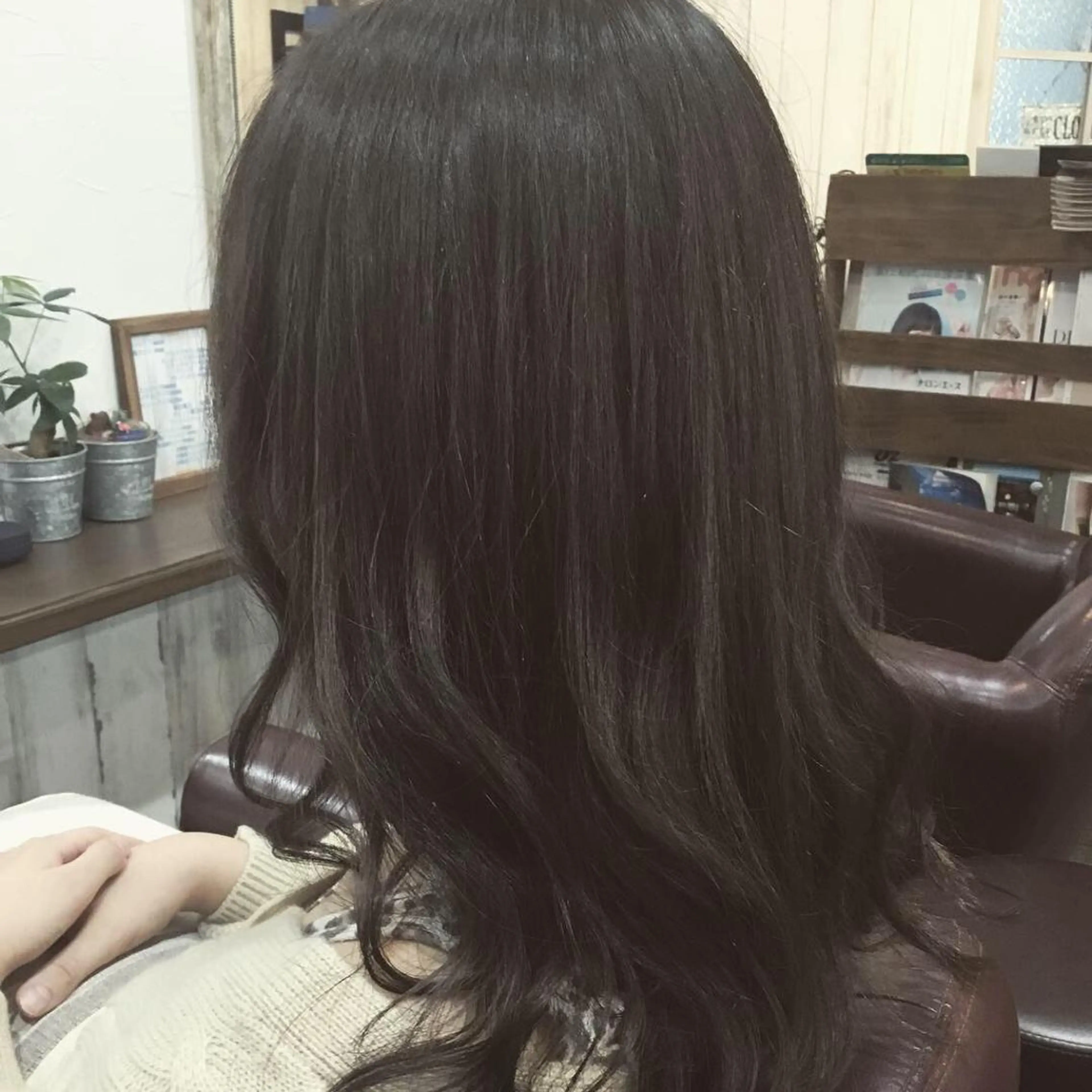 セミロング カラー パーマ embrace エンブレイスのヘアスタイル