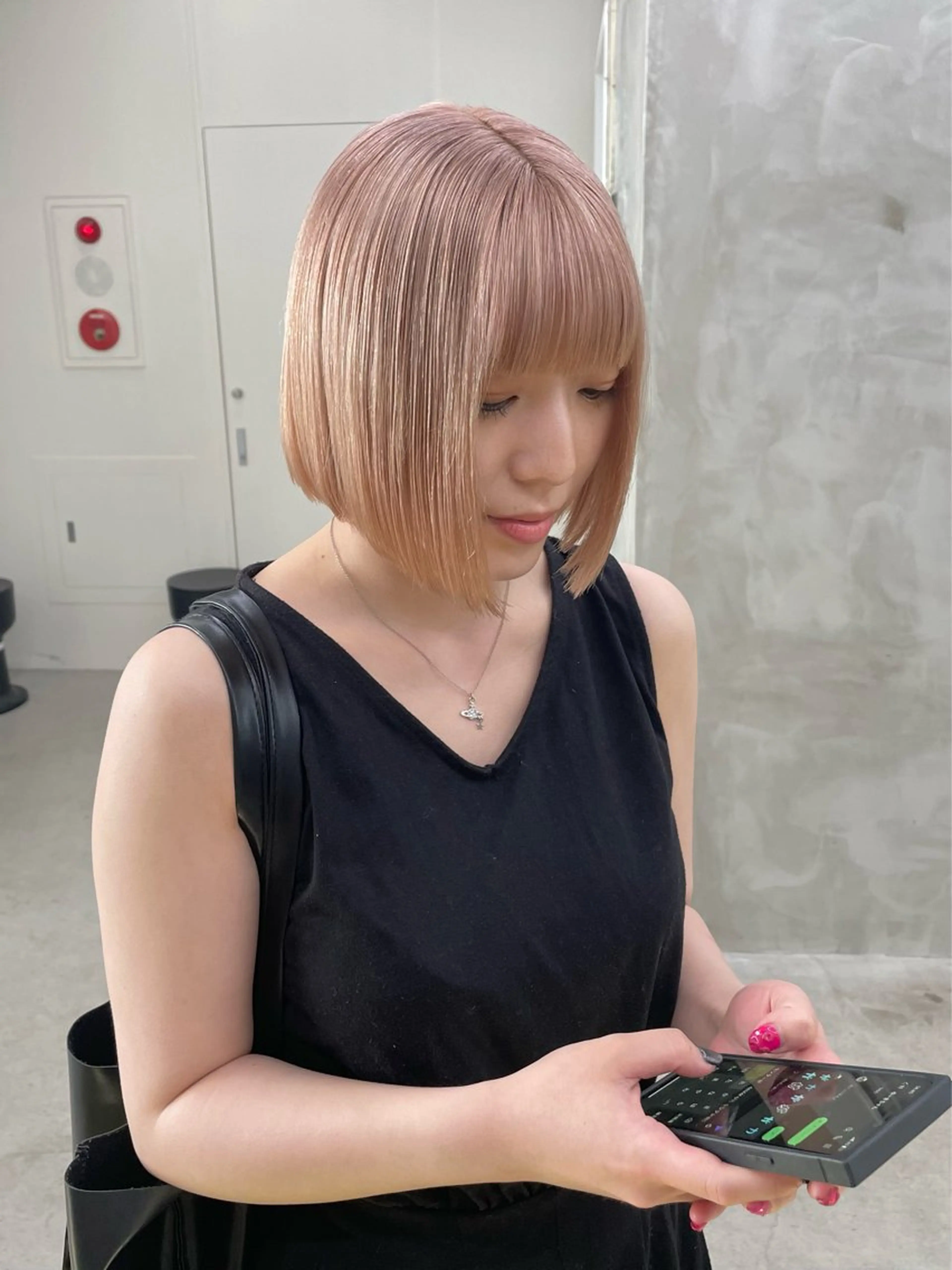 カラー ヘアカラー トリートメント ハイトーン/レイヤー 🌸さくらのヘアスタイル