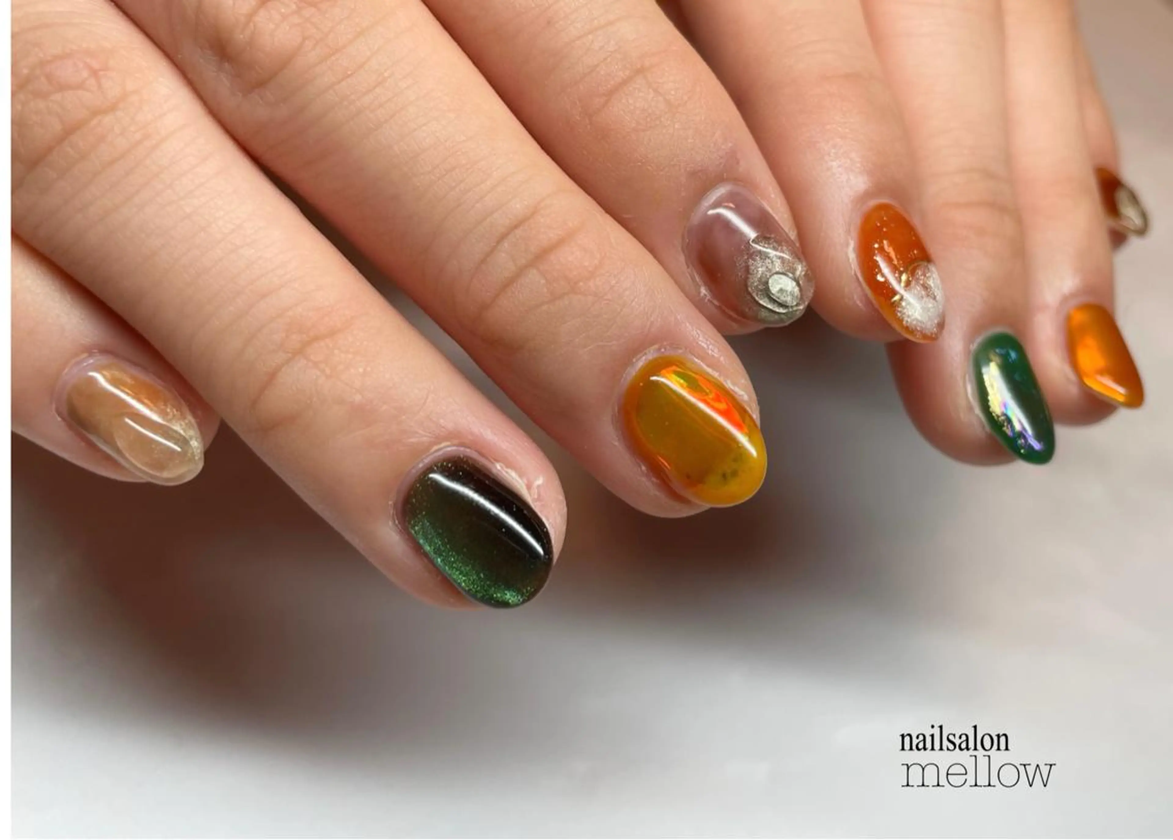 ネイル 氷ネイル・うるうるネイル 大山 浩美のネイルデザイン