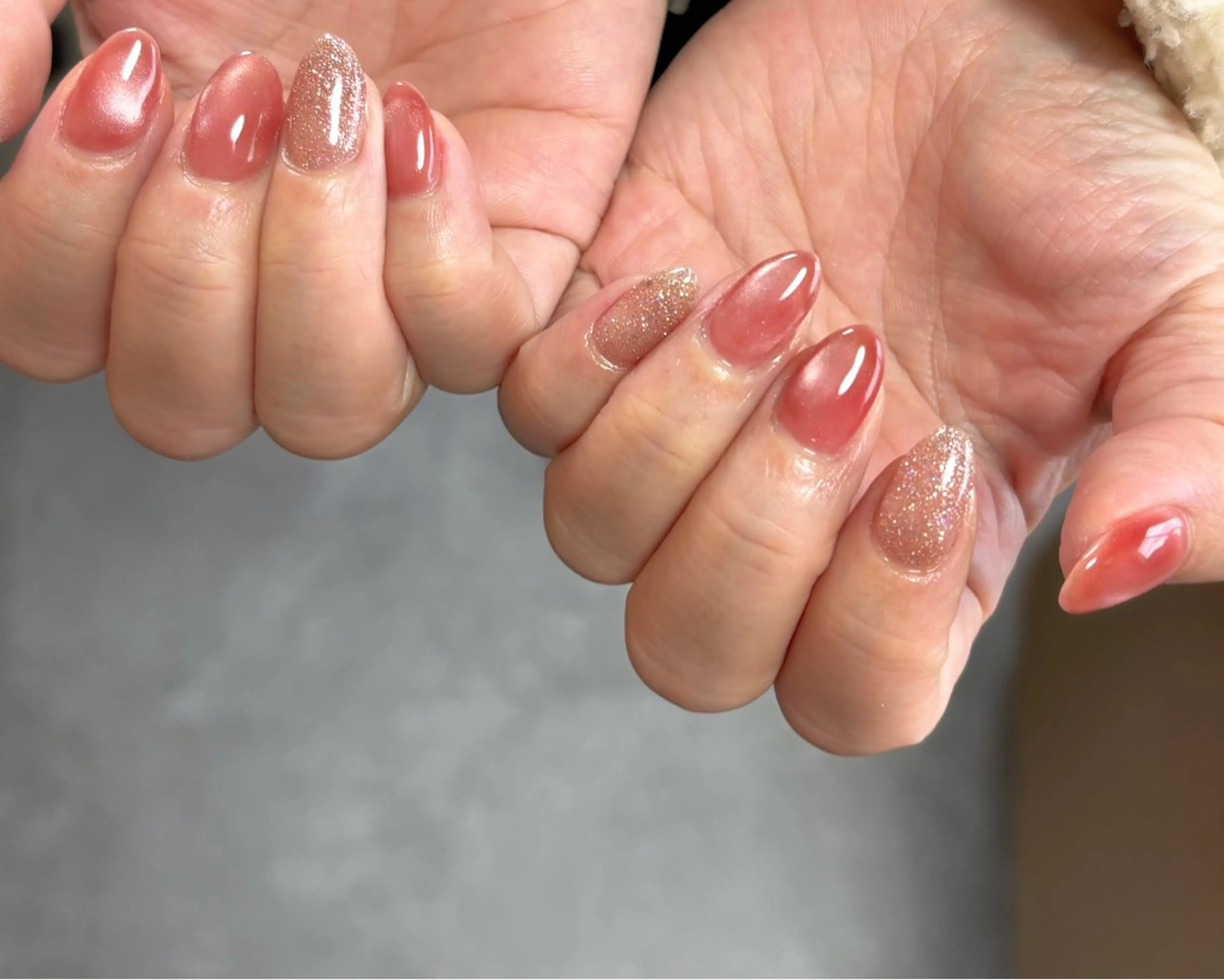 ネイル フラッシュネイル ジェルネイル キラキラネイル マグネットネイル ニュアンスネイル ハンドネイル tamu nail 　金町のネイルデザイン