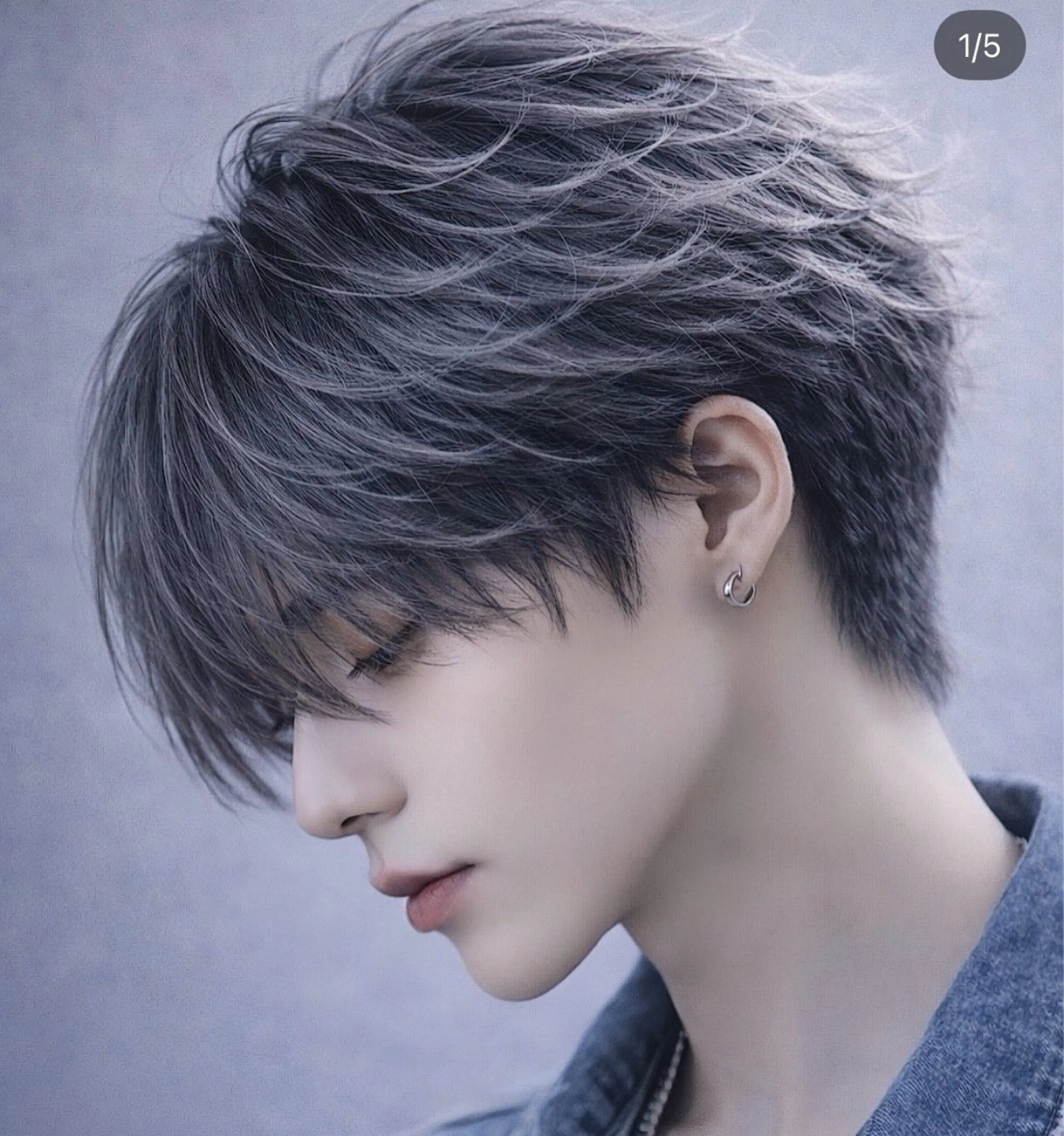 ミディアム カラー ブリーチ 透明感カラー ヘアカラー ✂渋谷メンズ特化 まさとのヘアスタイル