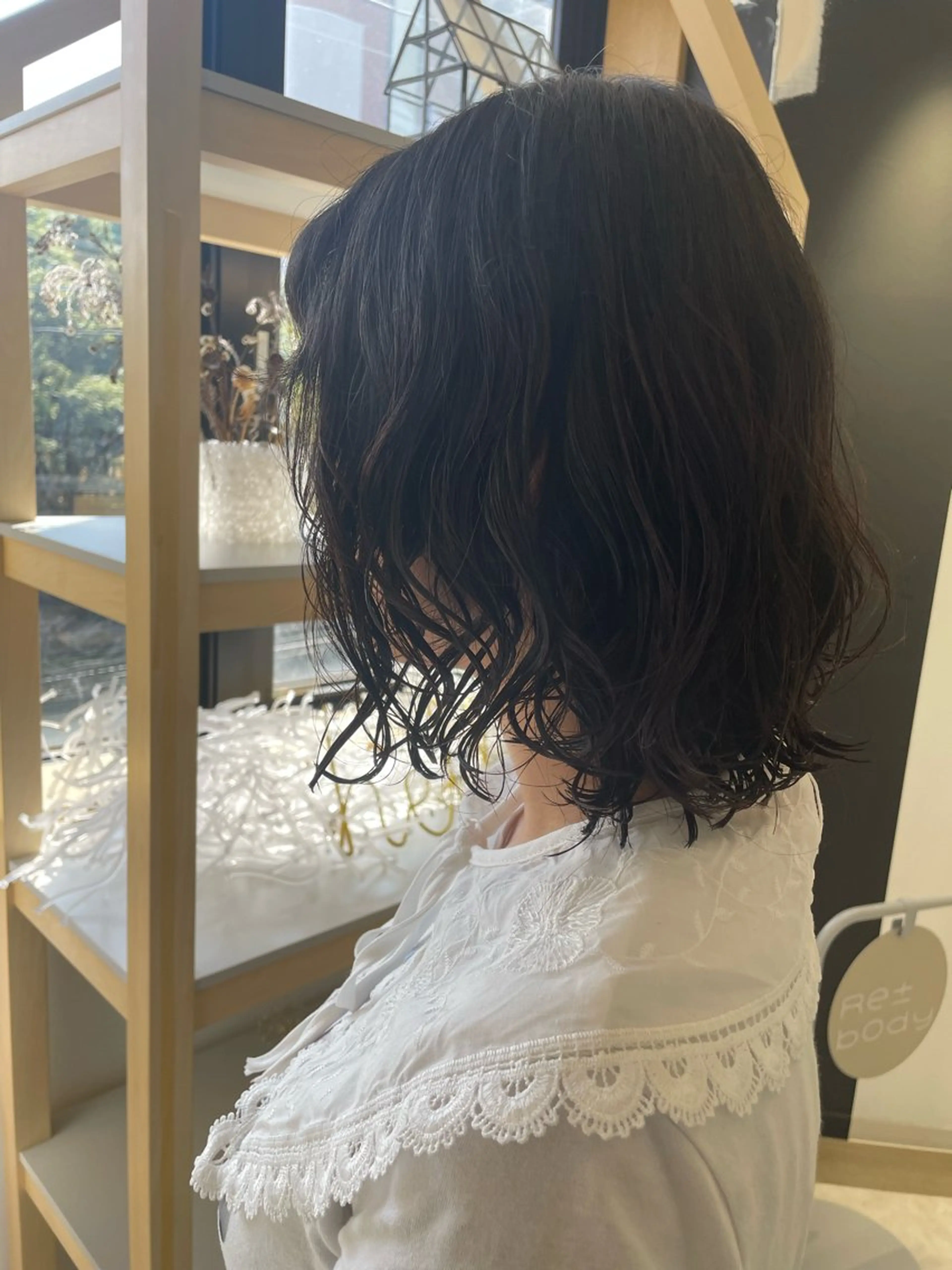 ミディアム パーマ 長町/酸性ストレート /曲がる縮毛矯正のヘアスタイル