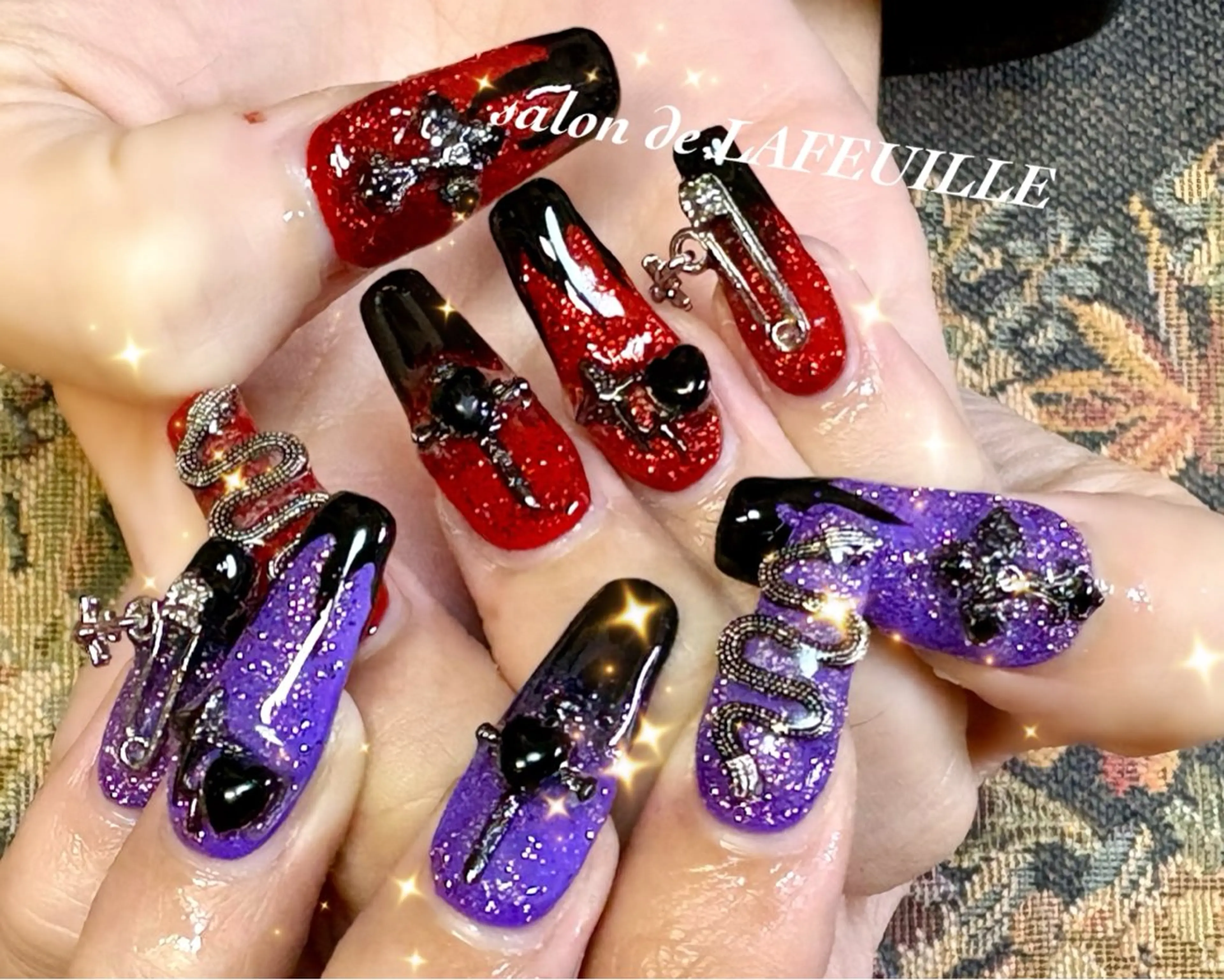 ロング サロンドラフィーユ LAFEUILLEのネイルデザイン