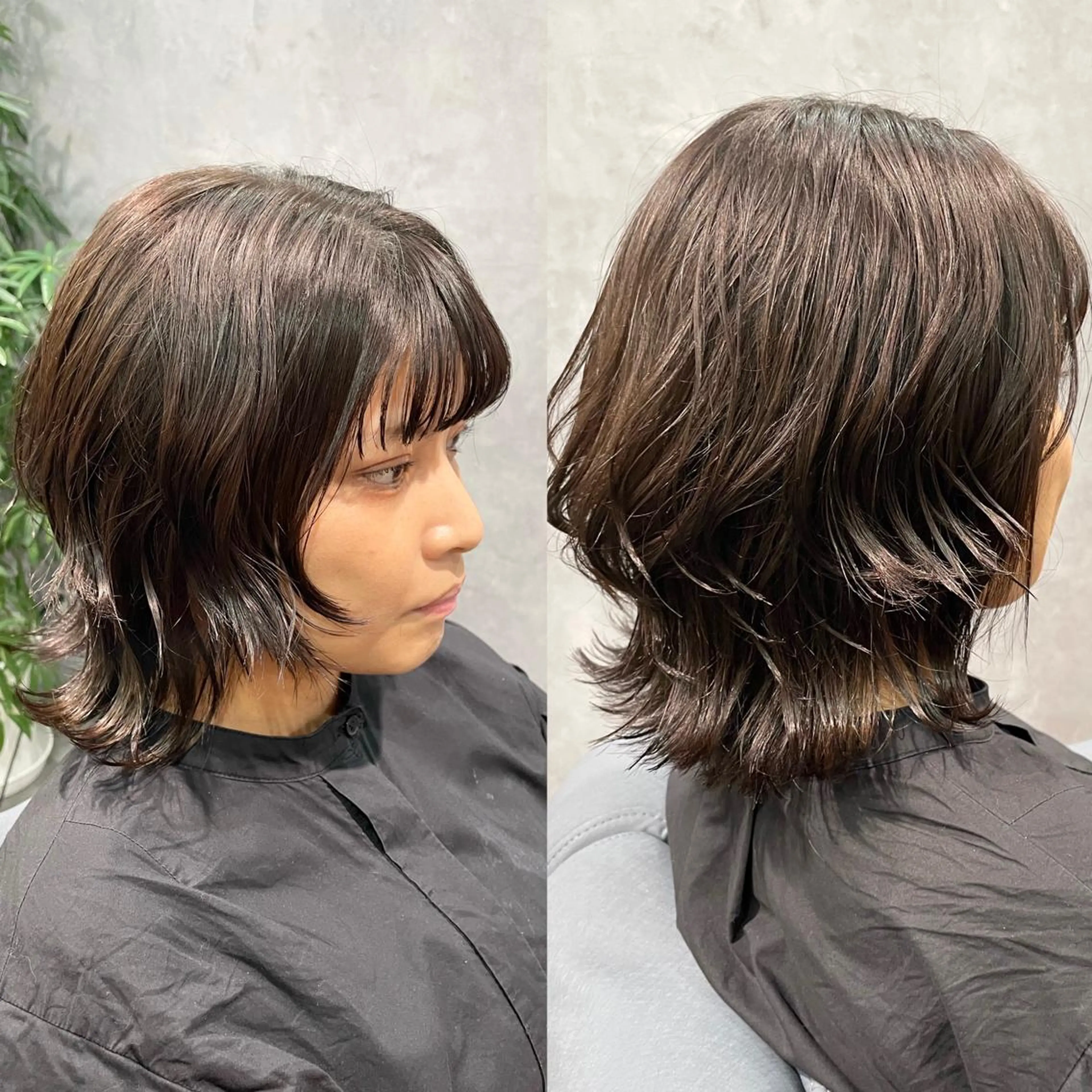 ミディアム 黒岩 梨沙のヘアスタイル