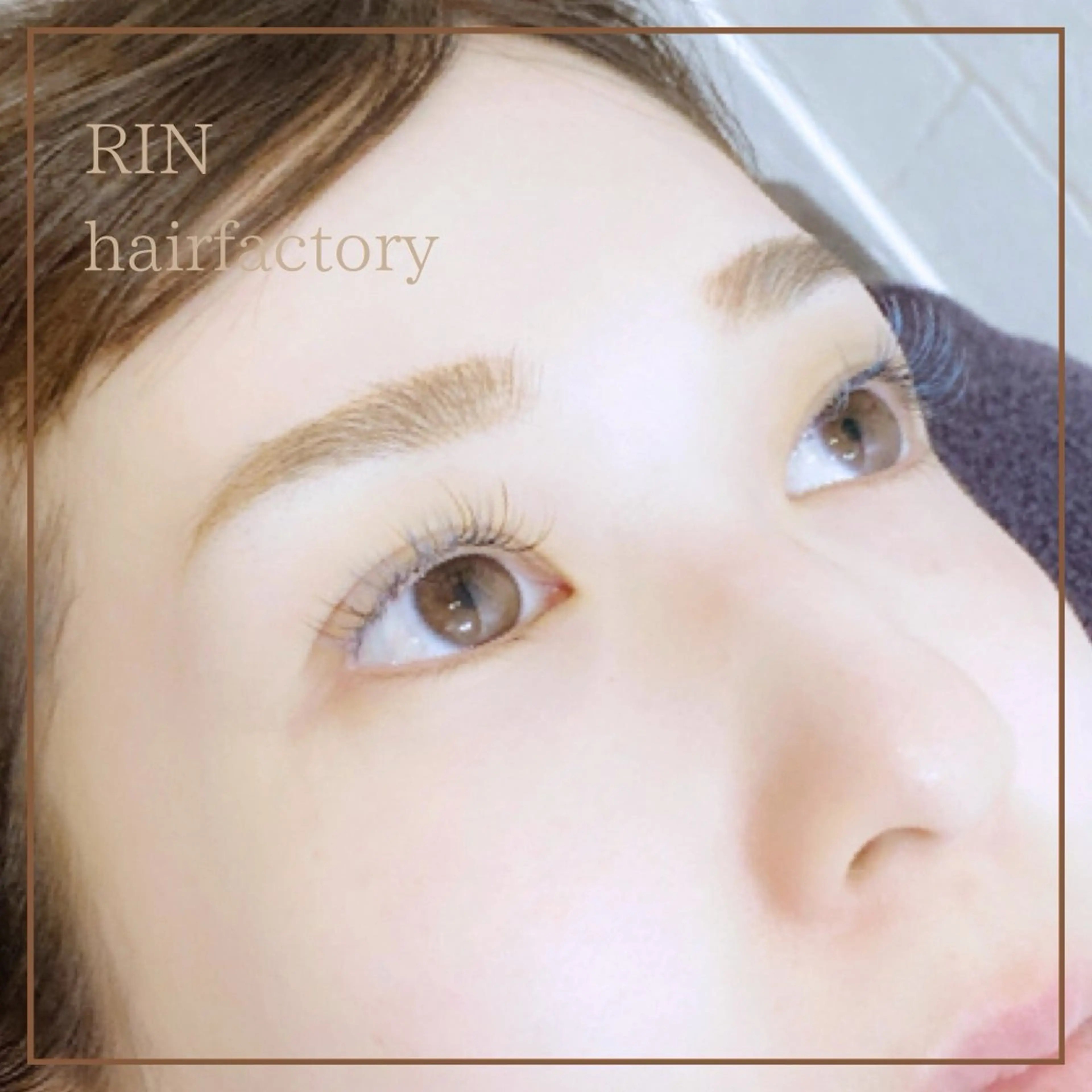 マツエク・マツパ フラットラッシュ マツエク RIN hairfactory所属・持田 絵海のマツエク・マツパデザイン