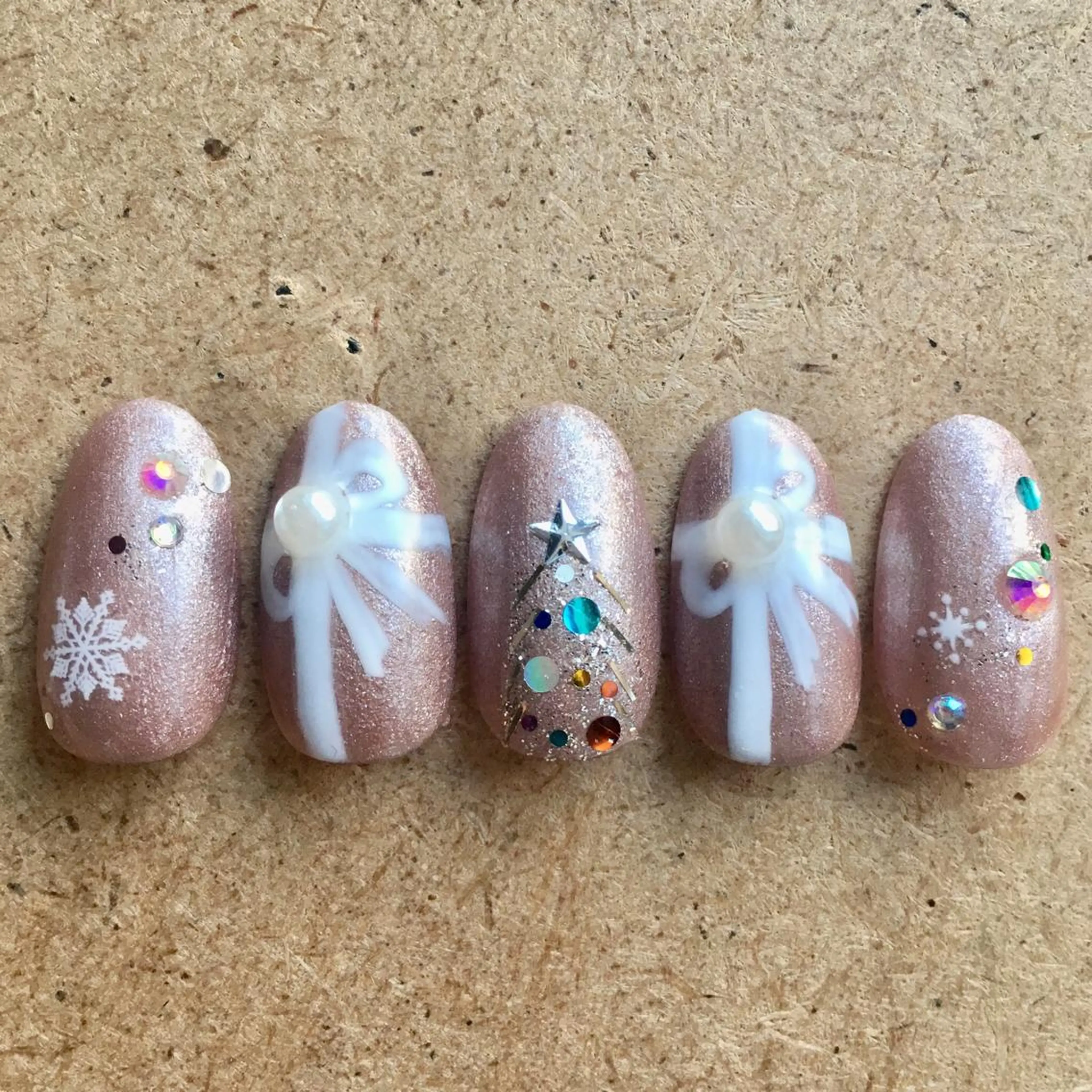 ネイル 冬ネイル クリスマス A-nail エーネイル所属・M. ERIのネイルデザイン