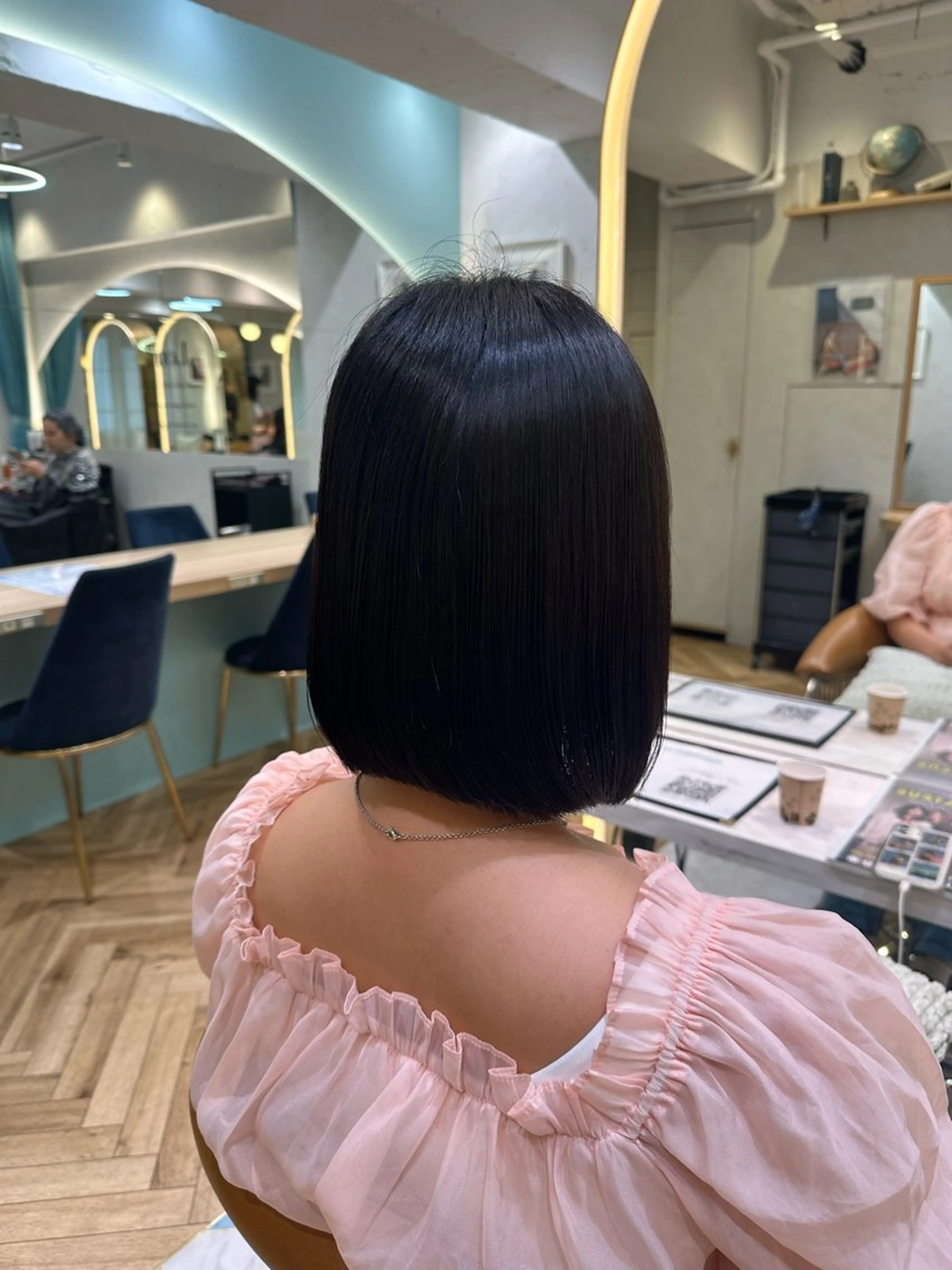 カラー 🐈‍⬛rizu🎀 縮毛矯正、艶カラーのヘアスタイル