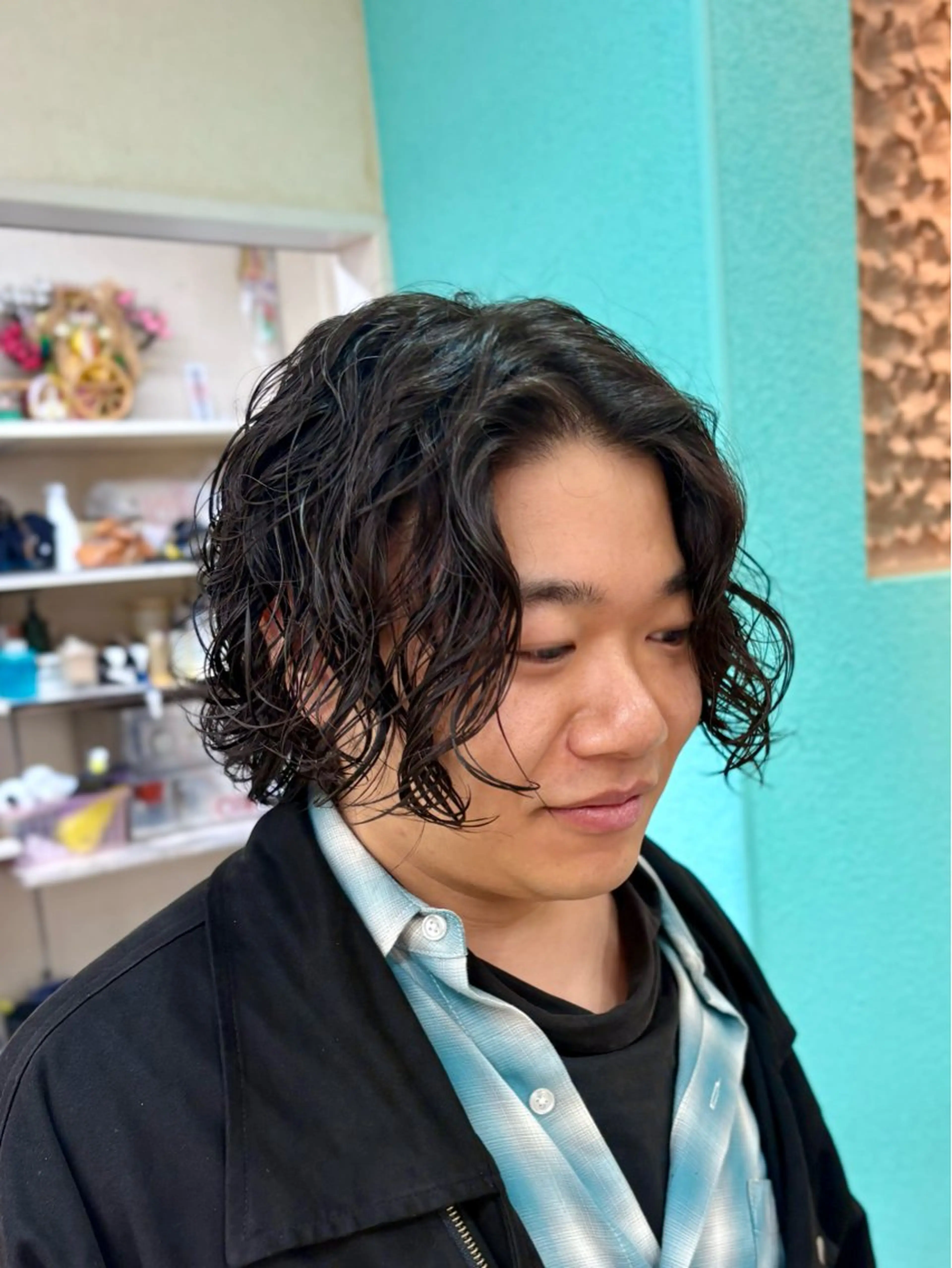 ミディアム ミディアムパーマ カット パーマ 電髪倶楽部STREET所属・田和 直樹のヘアスタイル