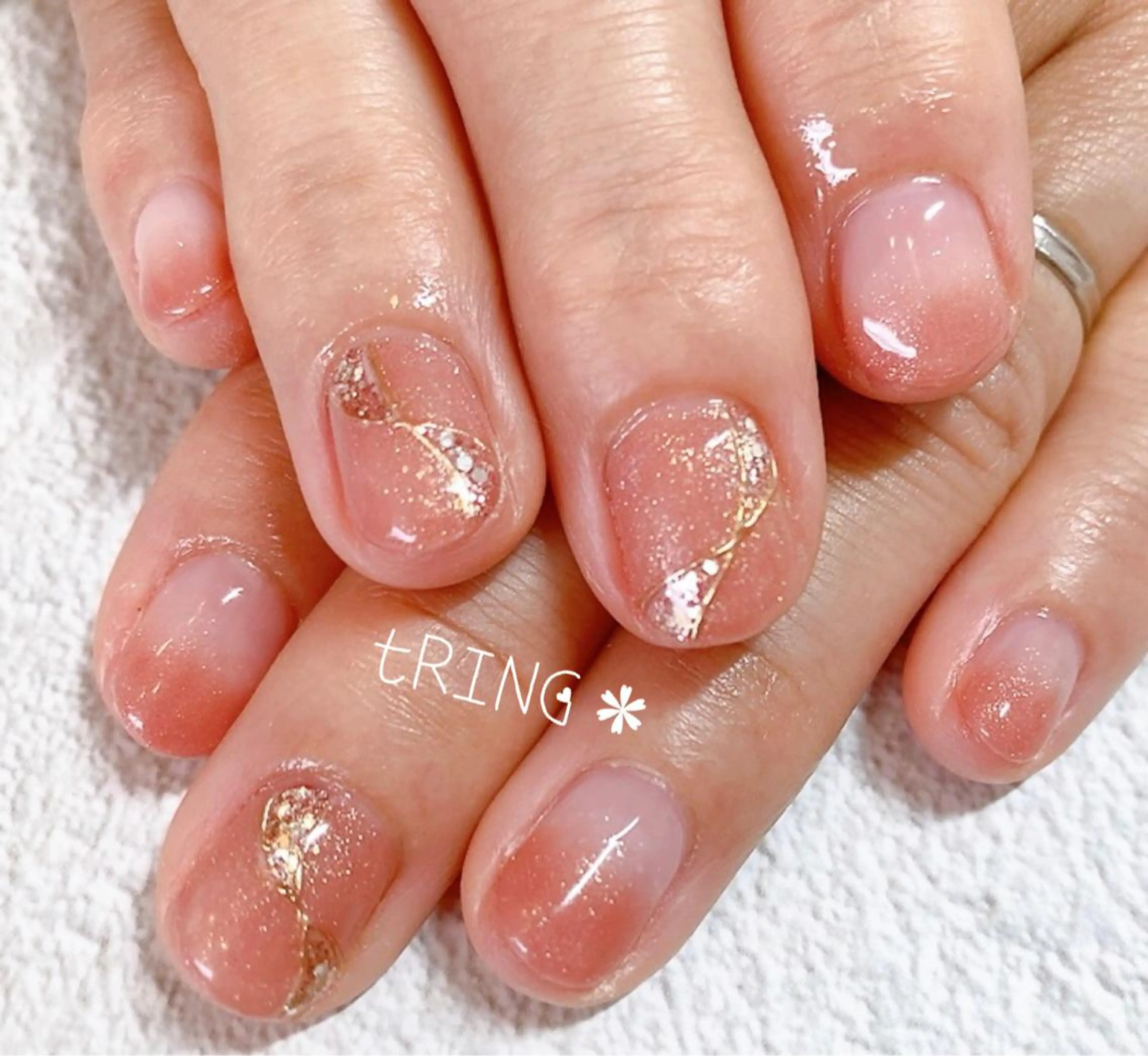 ネイル ハンドネイル tRING＊ しいの木台のネイルデザイン