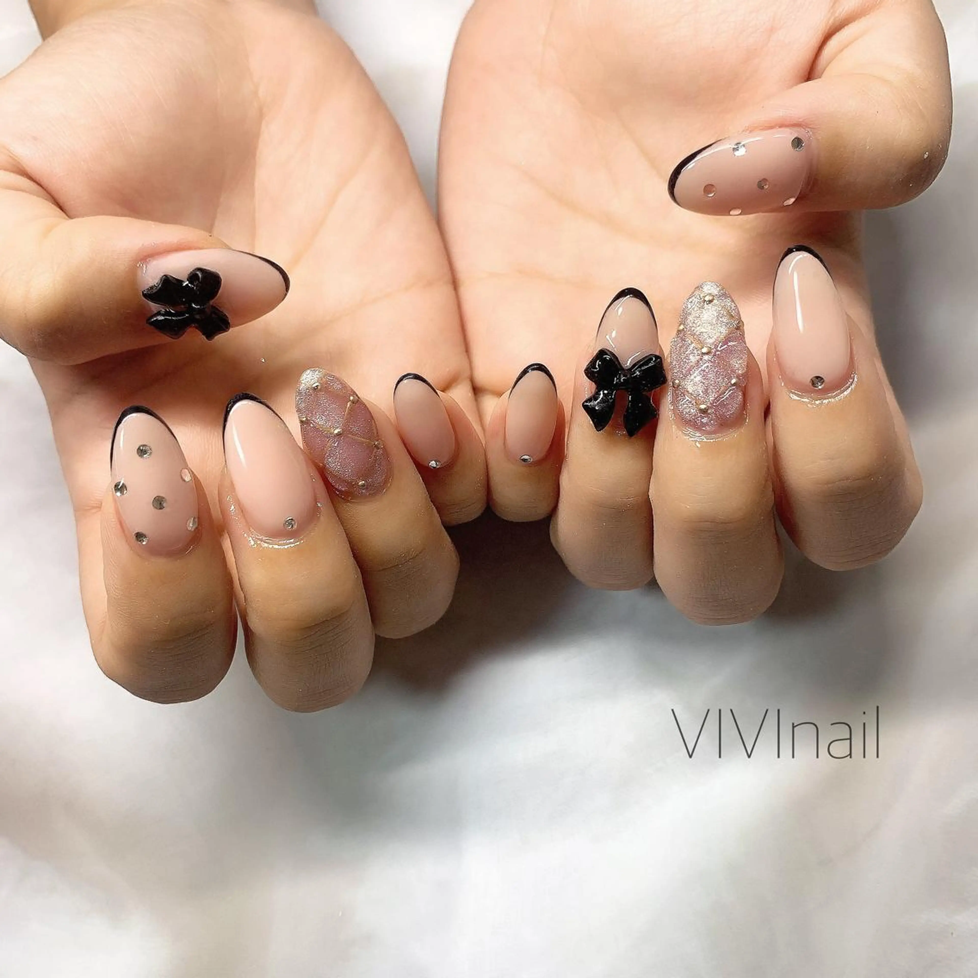 ネイル フレンチネイル ハンドネイル vivi nailのネイルデザイン
