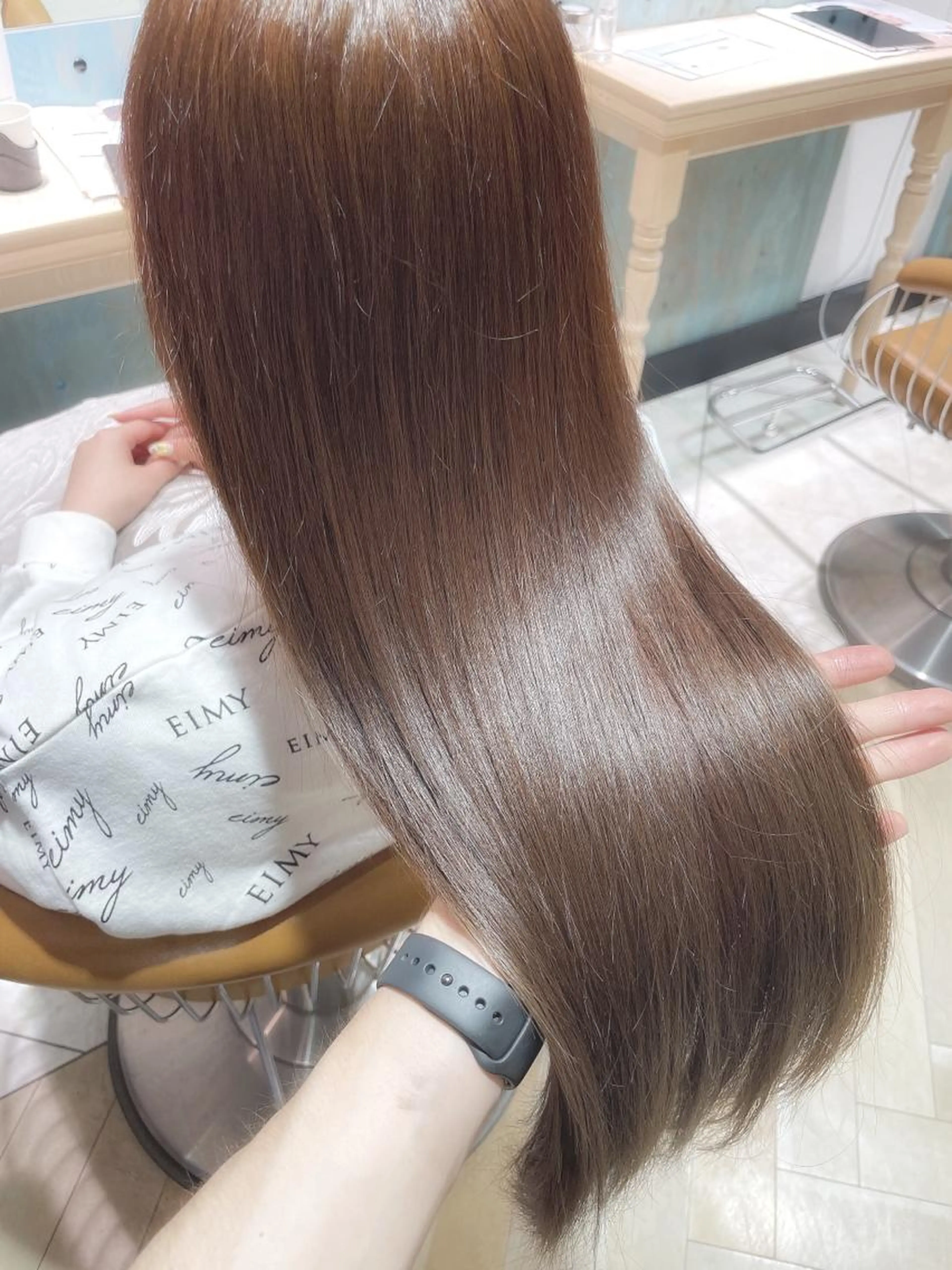 【✨美髪矯正✨】髪質改善ストレート(縮毛矯正)＋まとまるカット＋ダメージケア特化トリートメント【※ブリーチ毛も可能💐】の写真