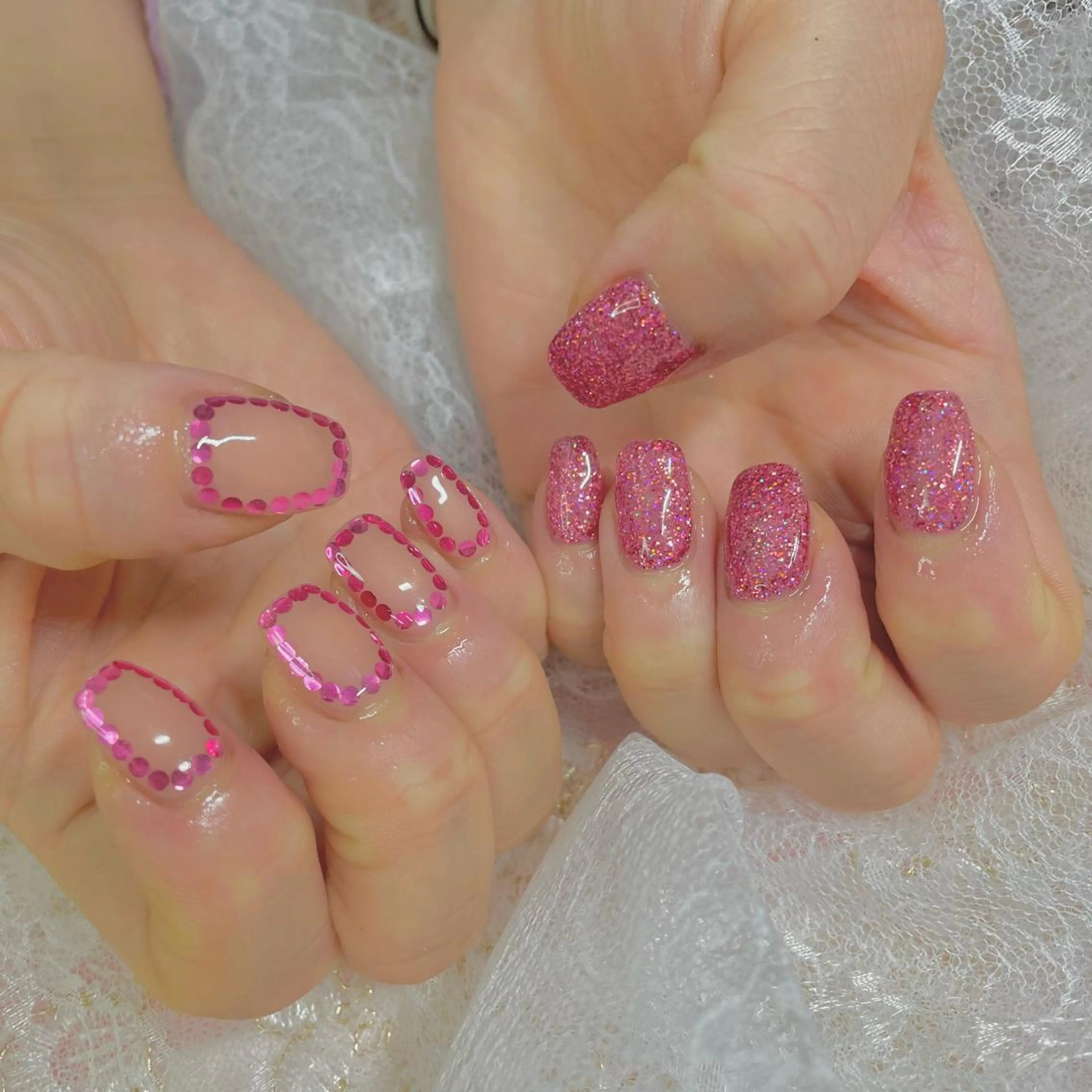 ネイル ジェルネイル ホログラムネイル ラメ(グリッター) J terrace Nailのネイルデザイン