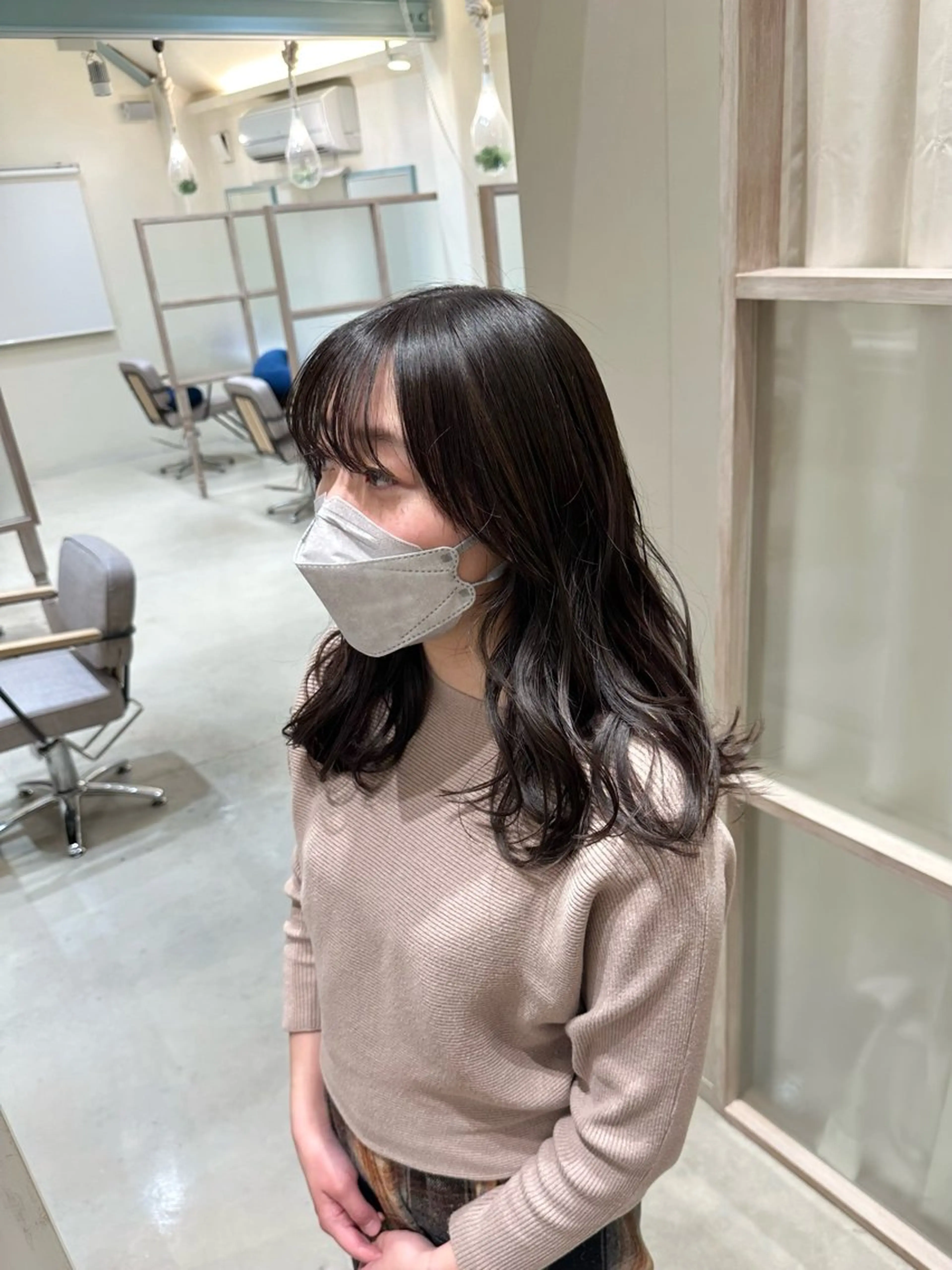 ロング 顔周りカット N,SOL / 岩上 新大のヘアスタイル